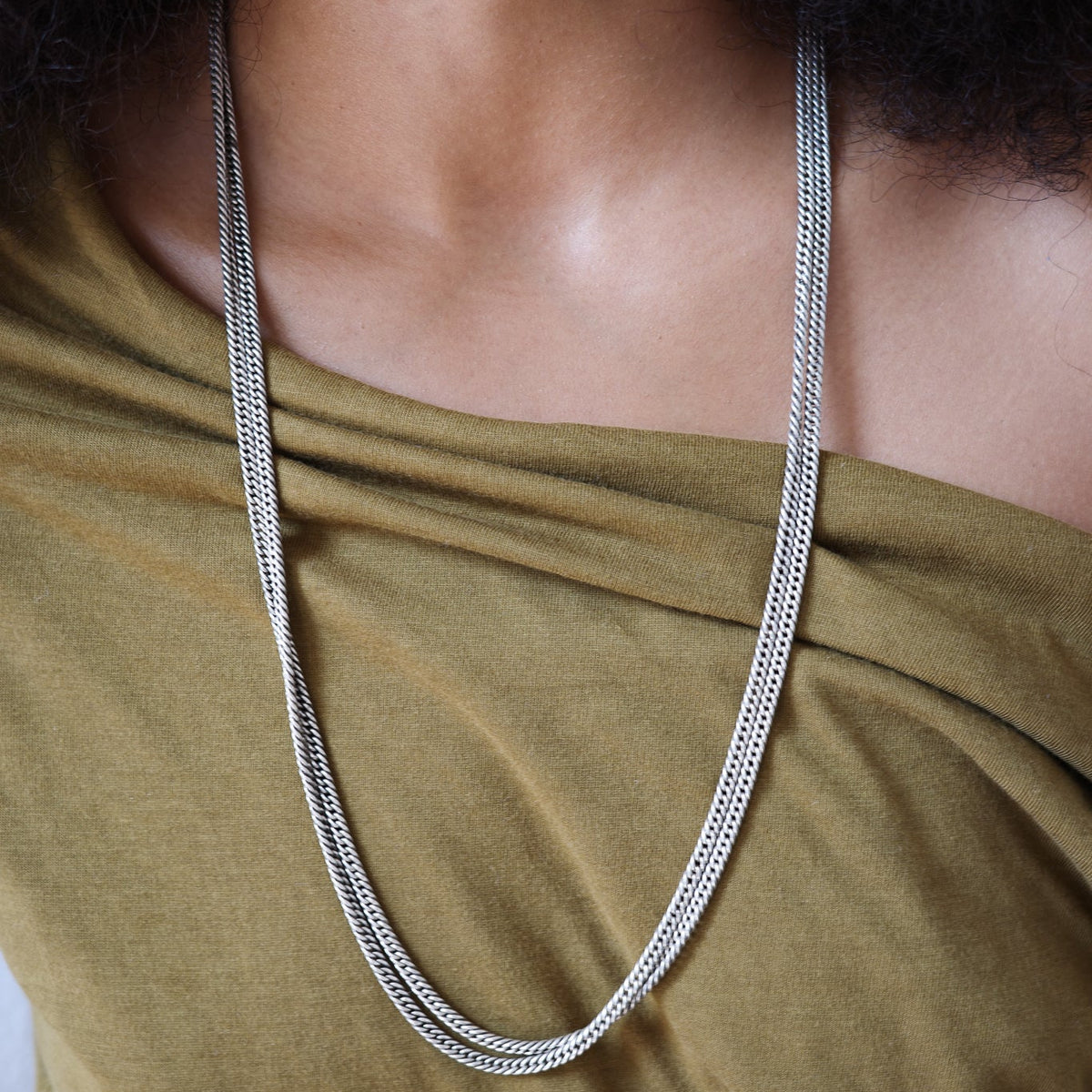 Antique extra long chain