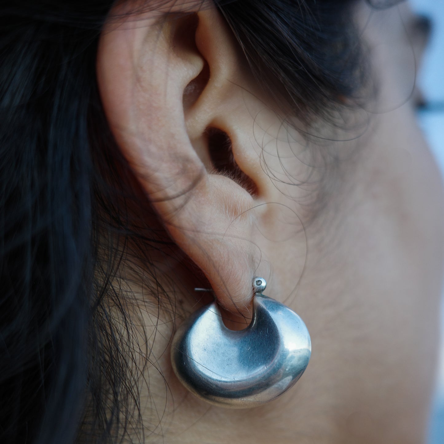 chubby sterling earrings