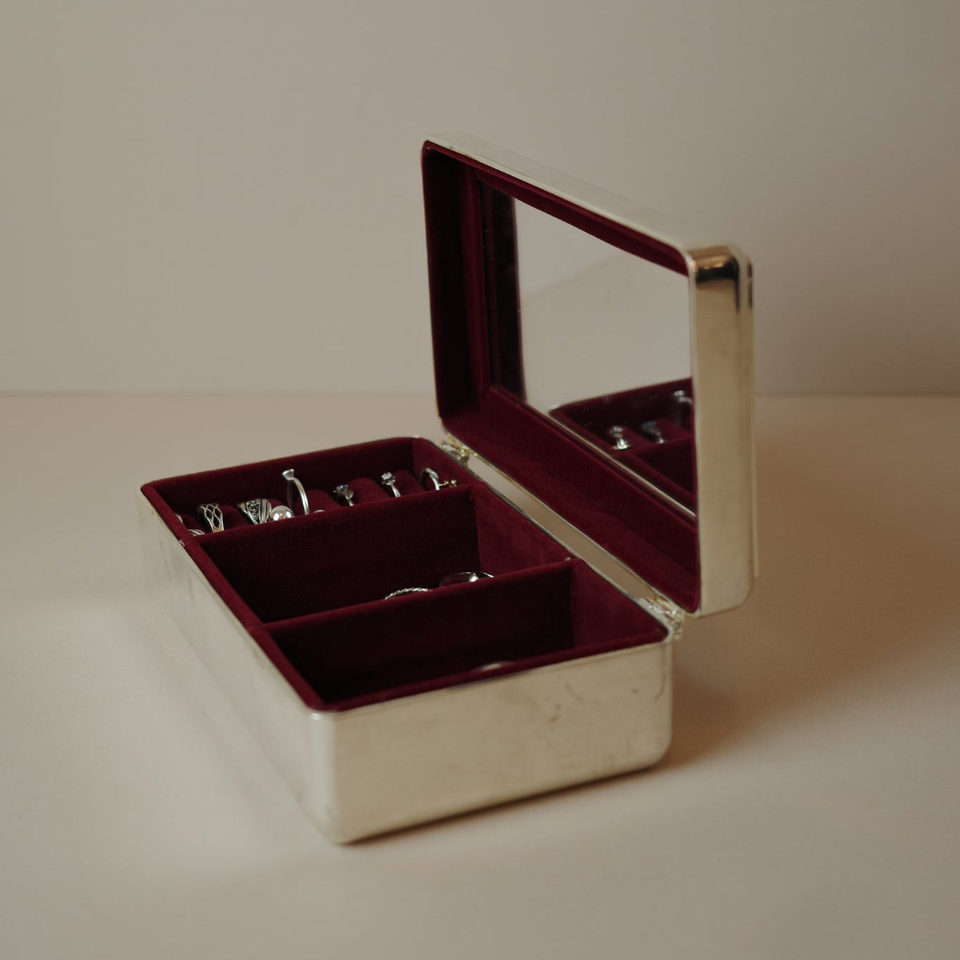 Metal Vanity Jewellery Box (Mid-Century)
