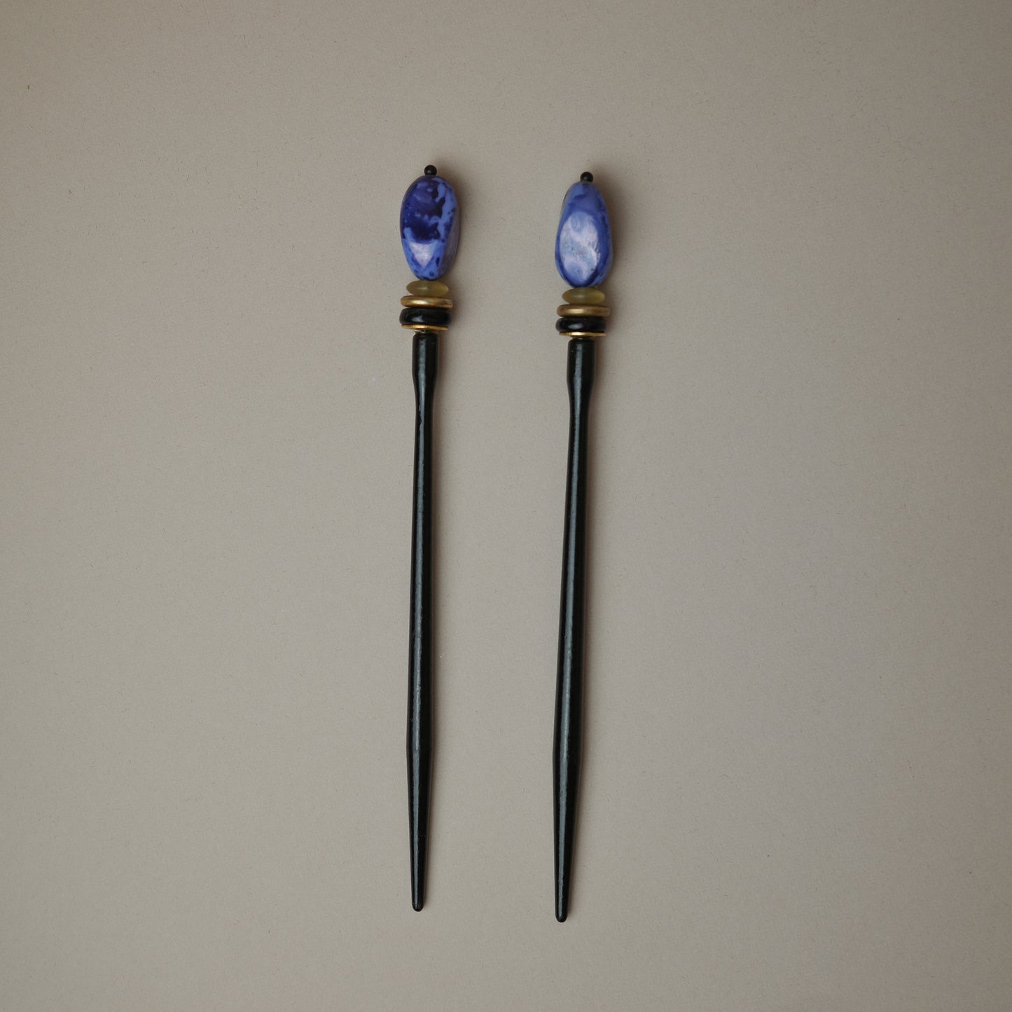 pair of Art Deco hair pins