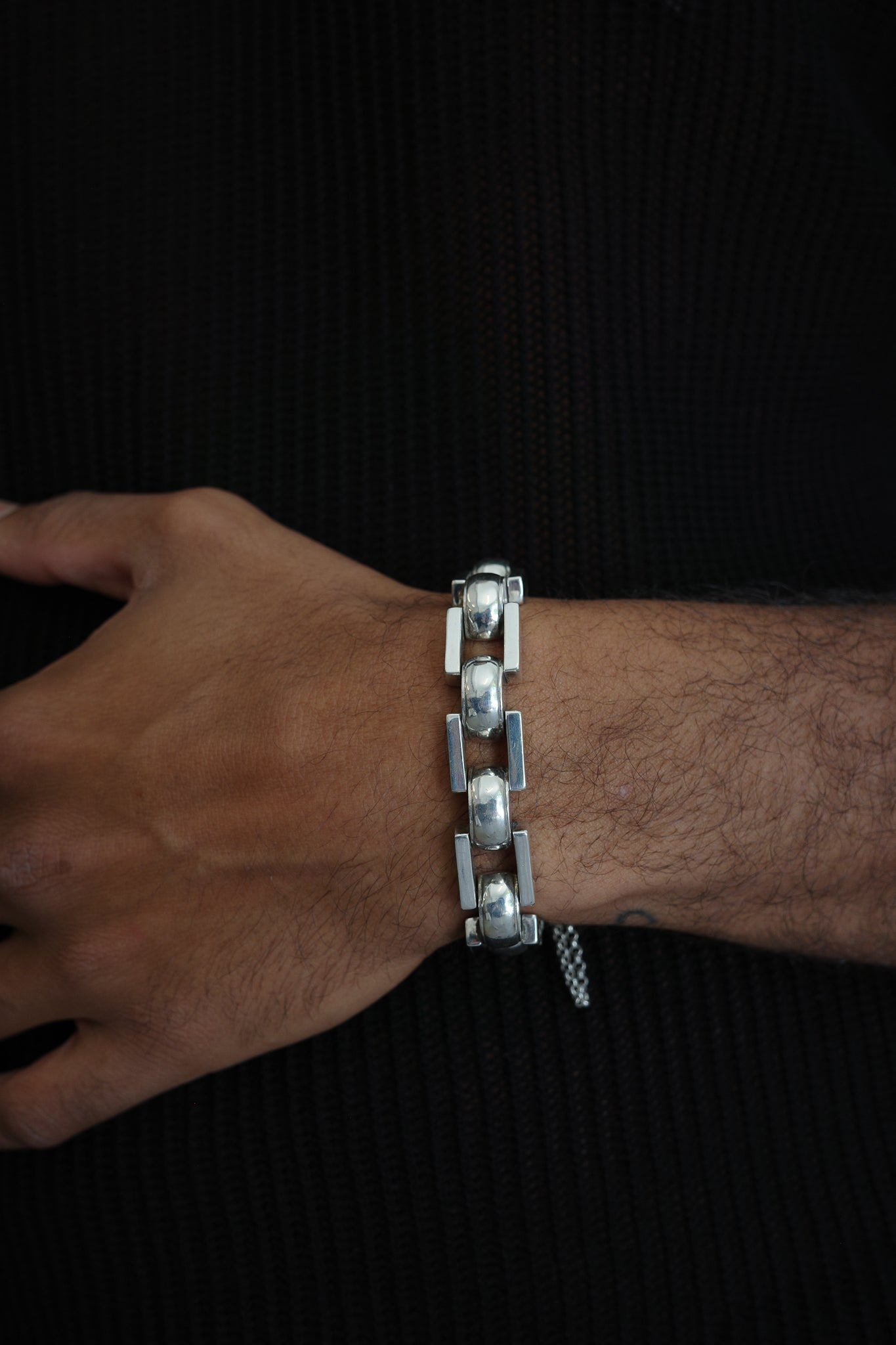 Geometric Heavy Weight Bracelet