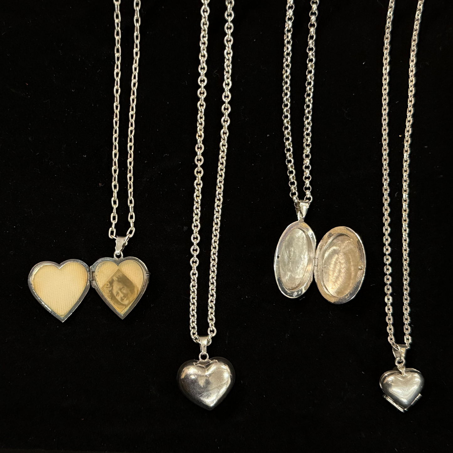 antique silver photo boxes