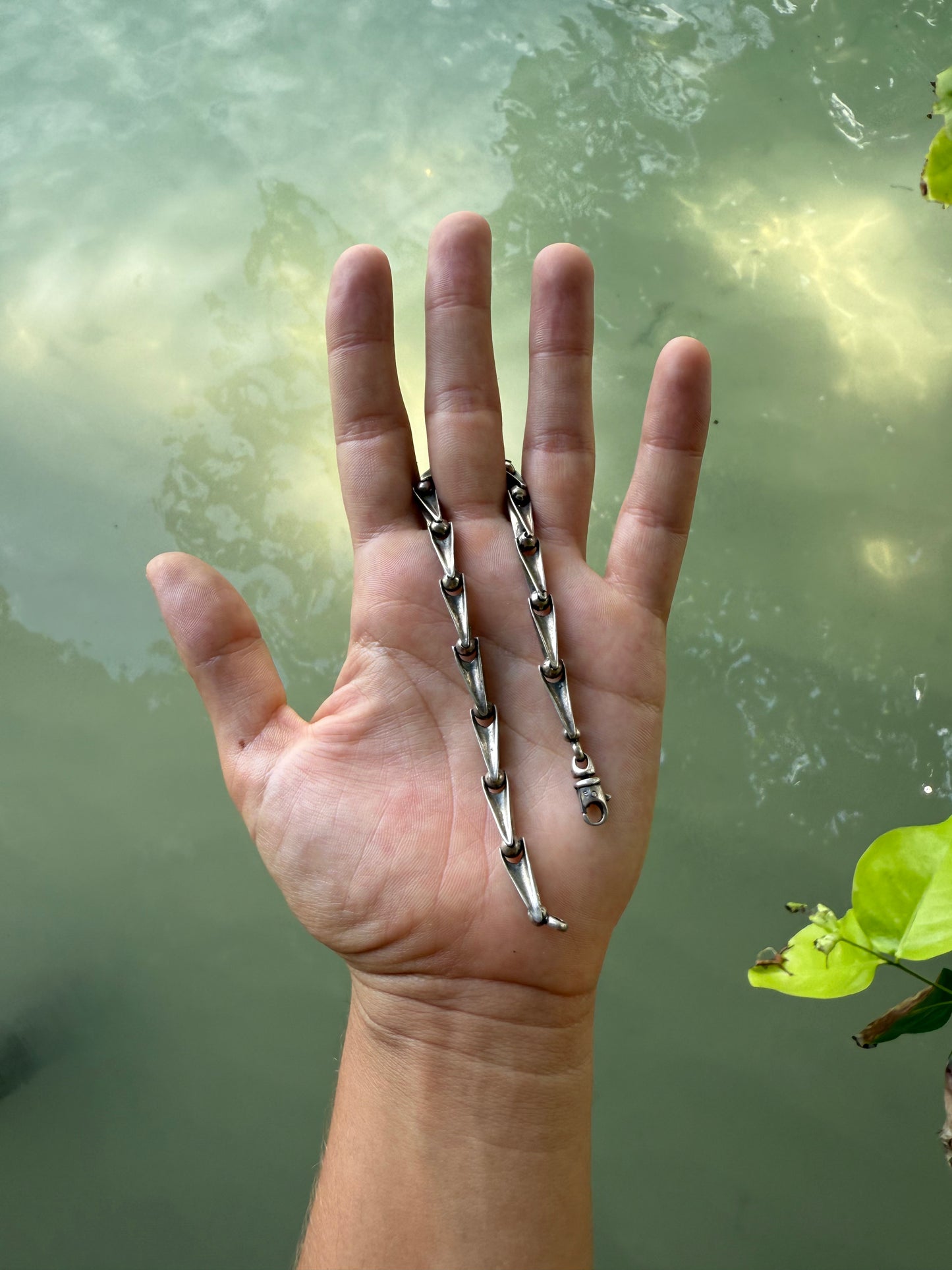 Vintage free-shaped link bracelet