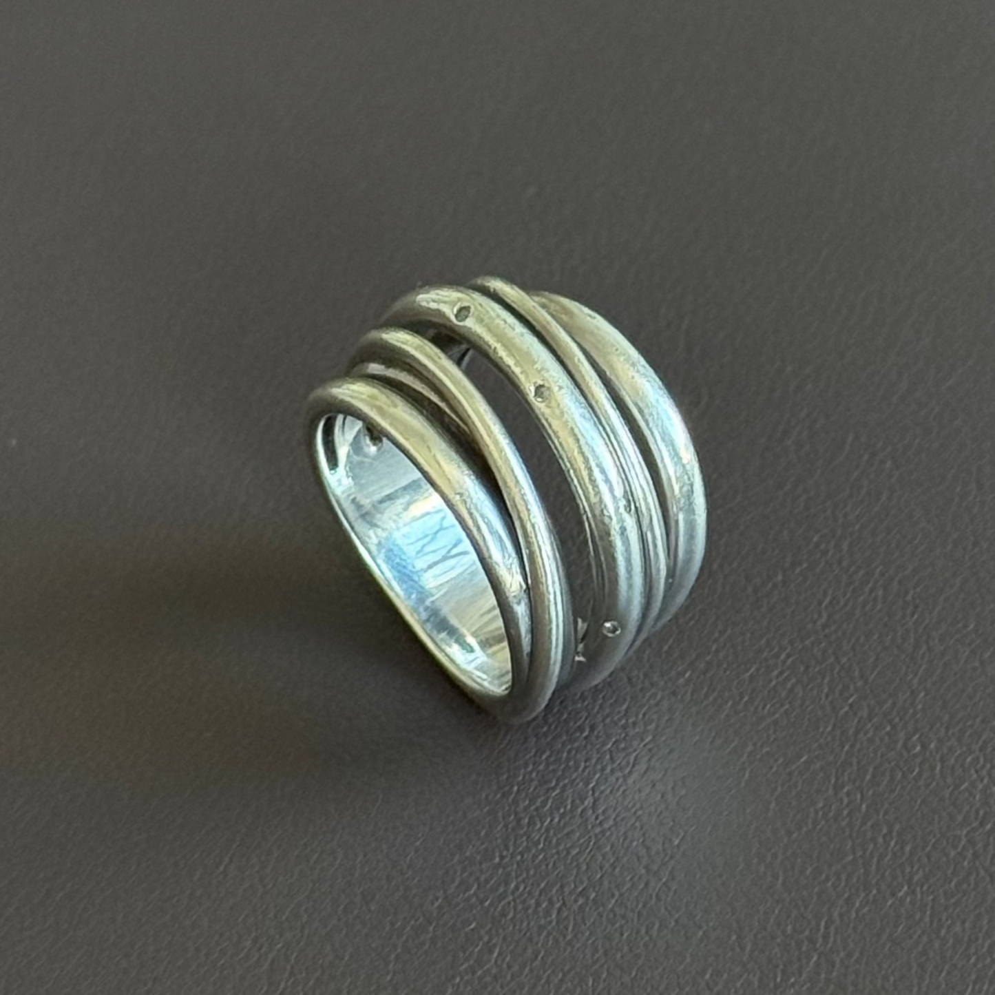 Modernist wrap ring