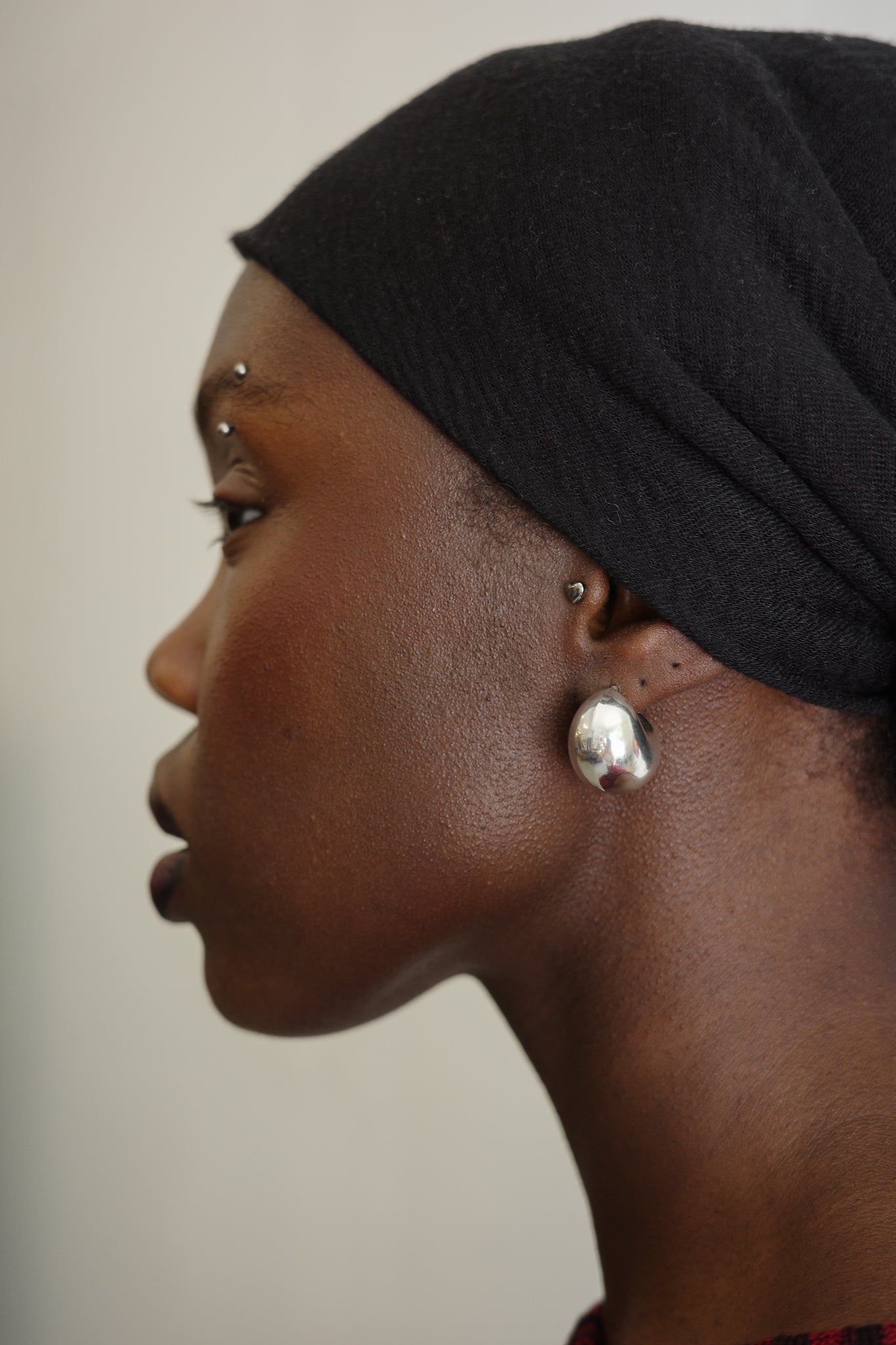Chubby hoop earrings