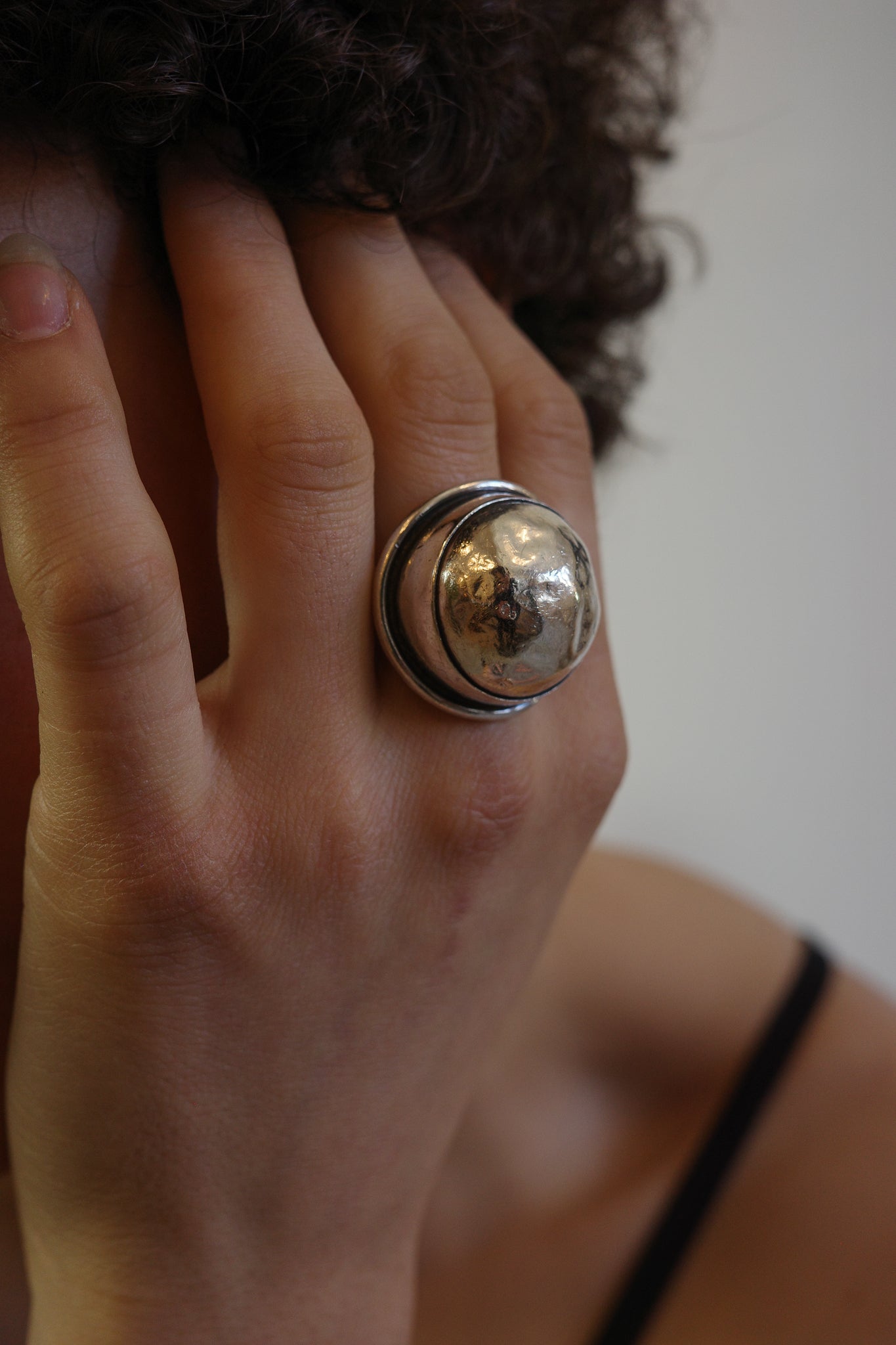 Statement sterling dome ring
