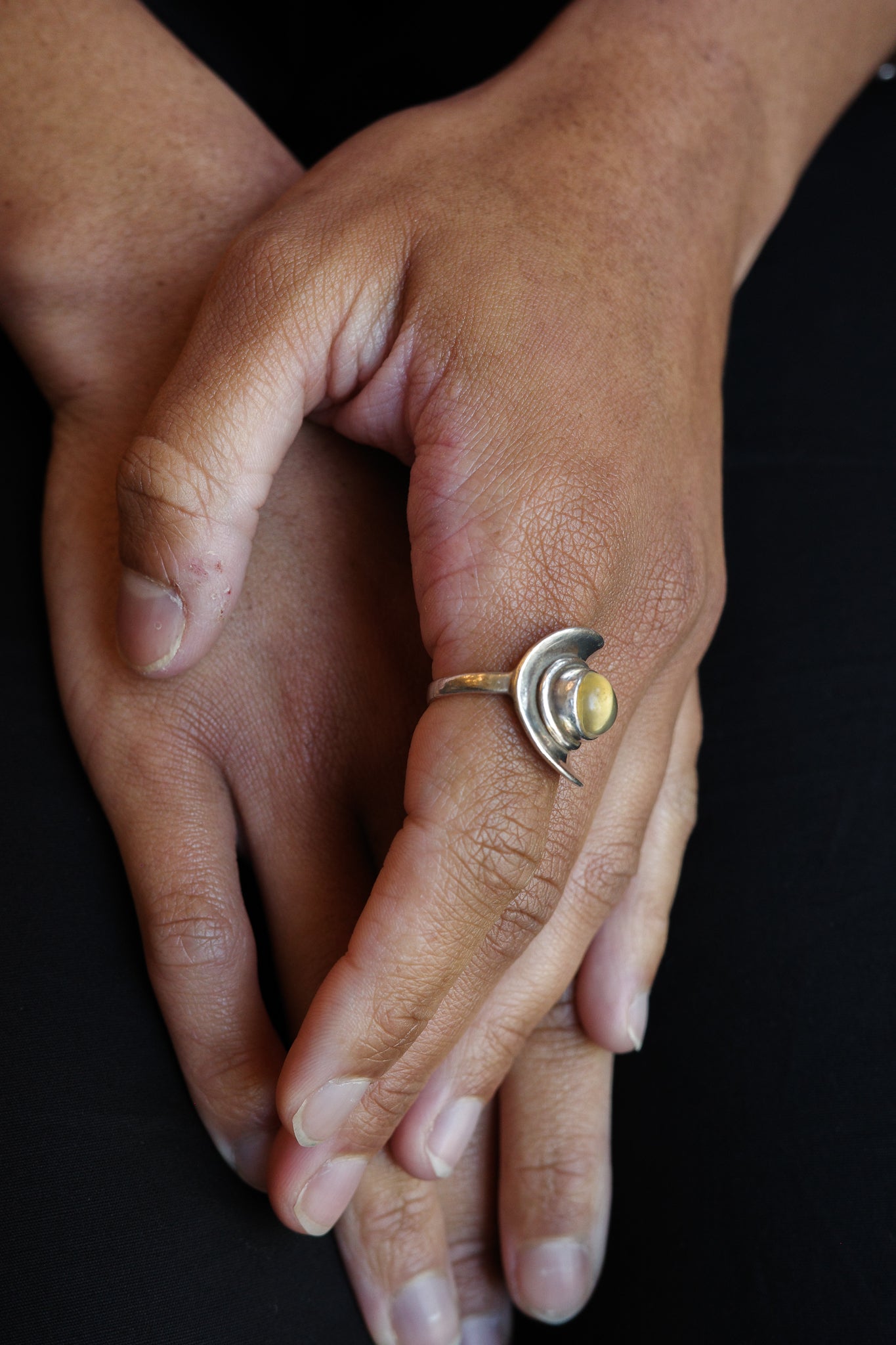 Mid-Century citrine ring