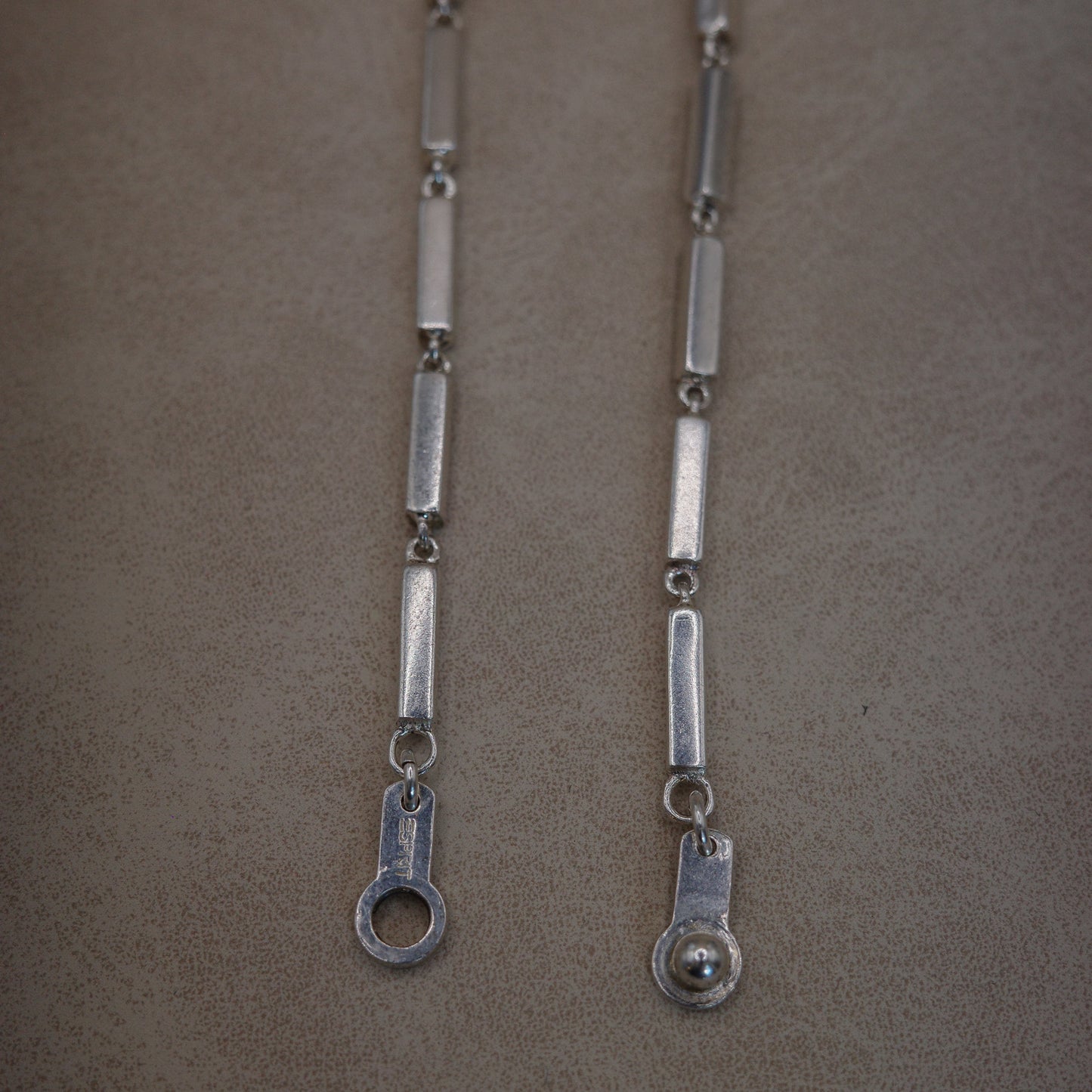 ESPIRIT rectangular link necklace