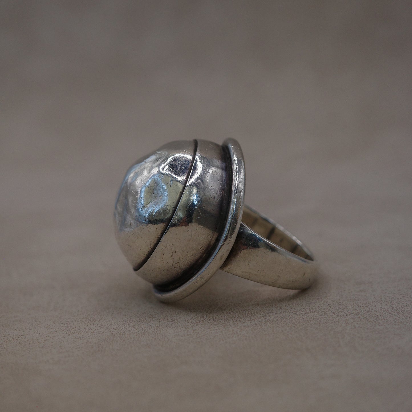 Statement sterling dome ring