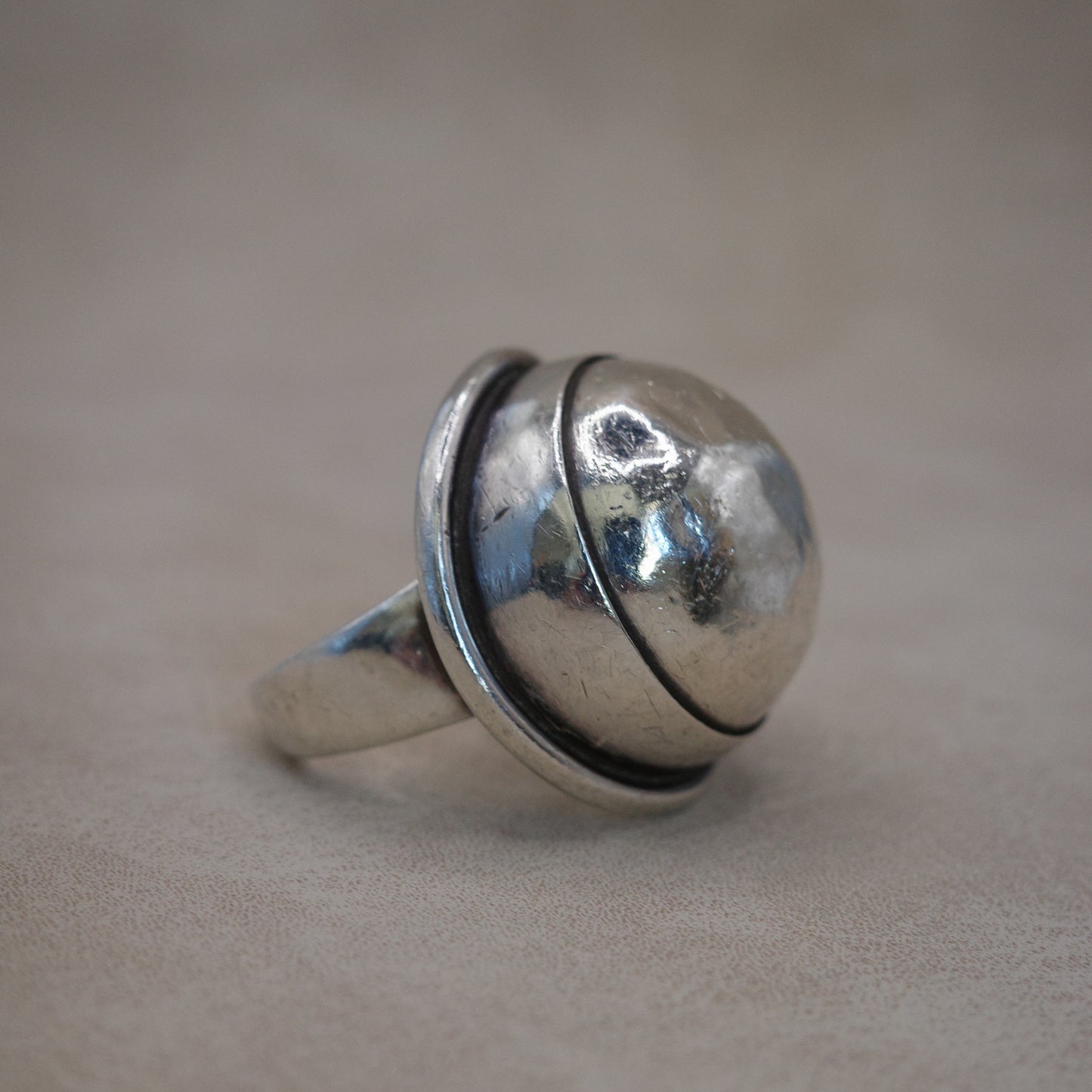 Statement sterling dome ring