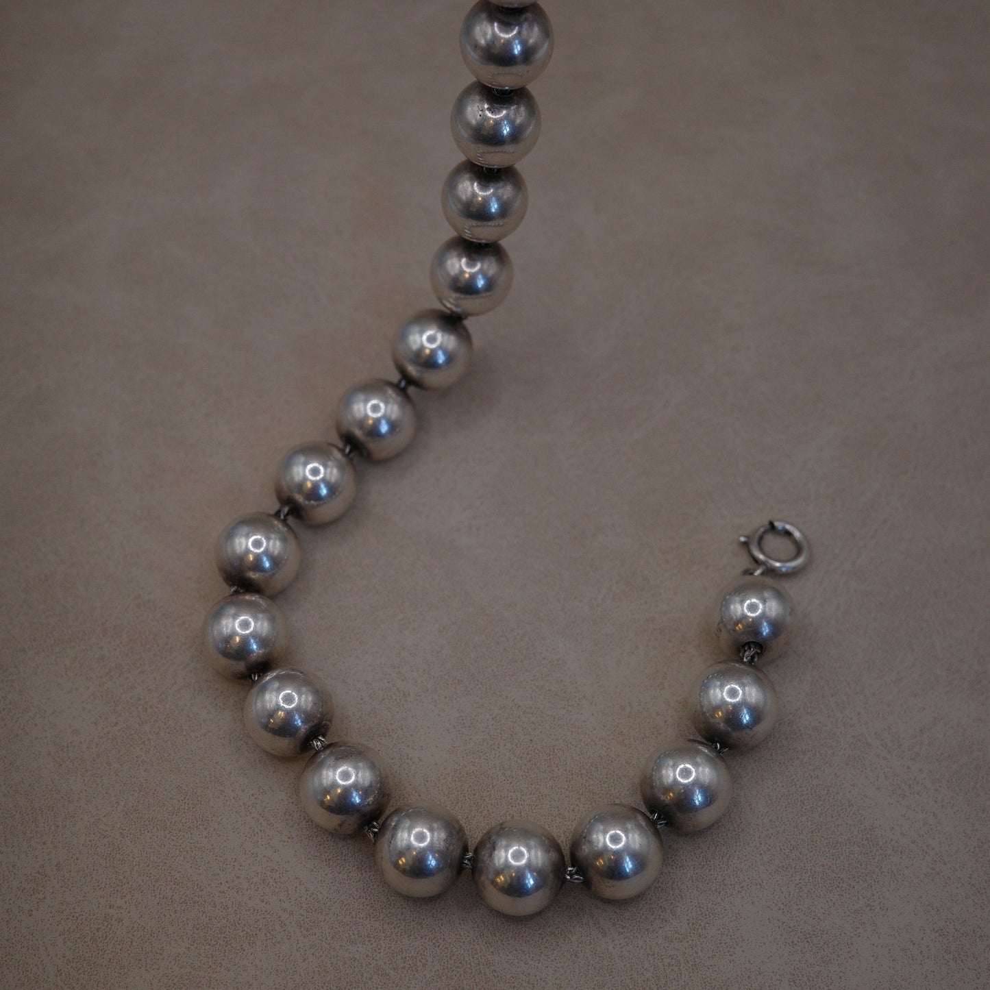 Timeless solid sterling ball neck piece