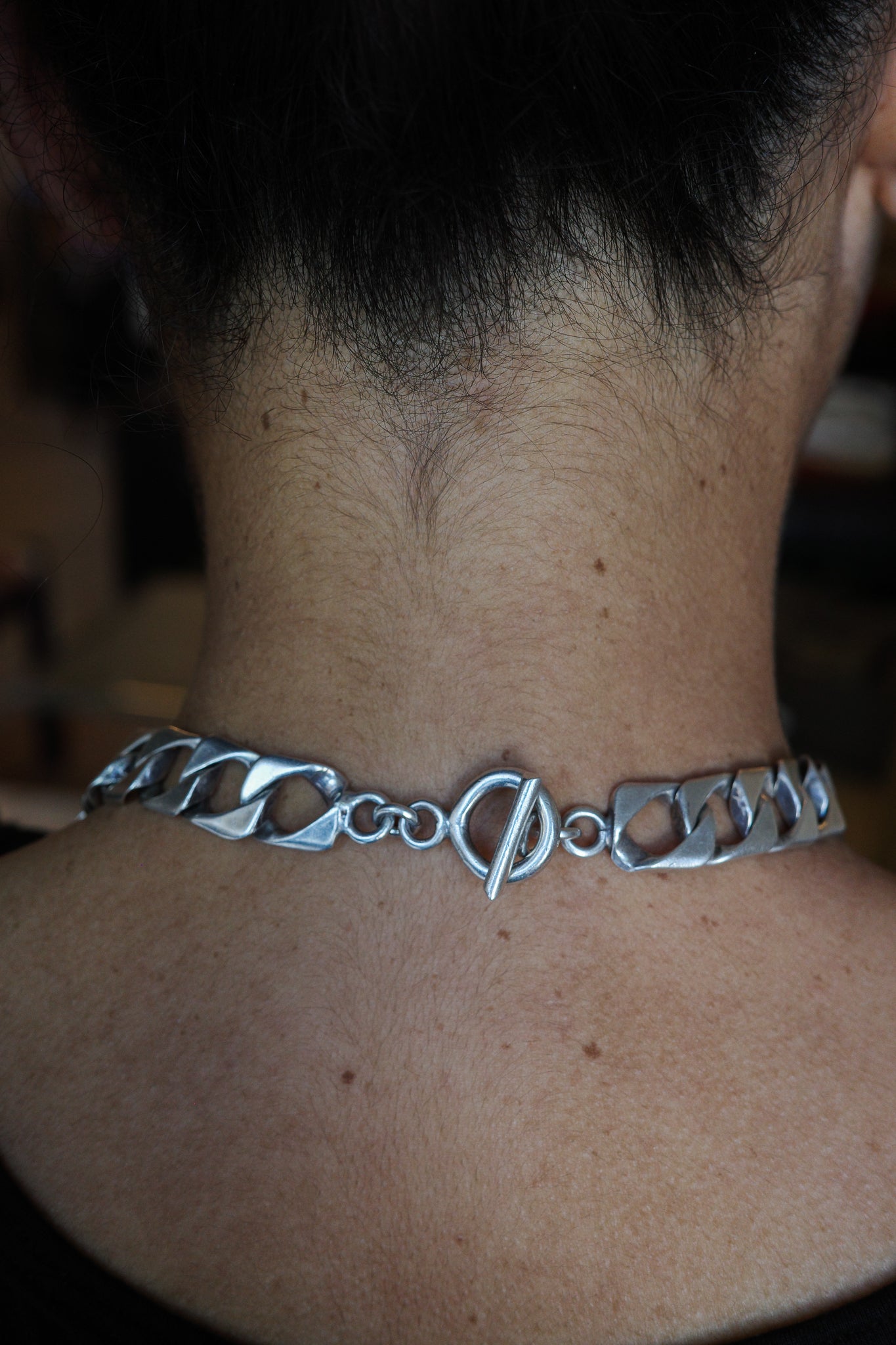Huge square curb link chain