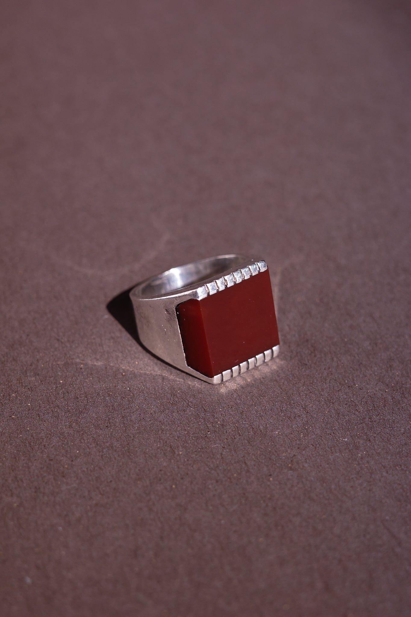 Carnelian signet ring