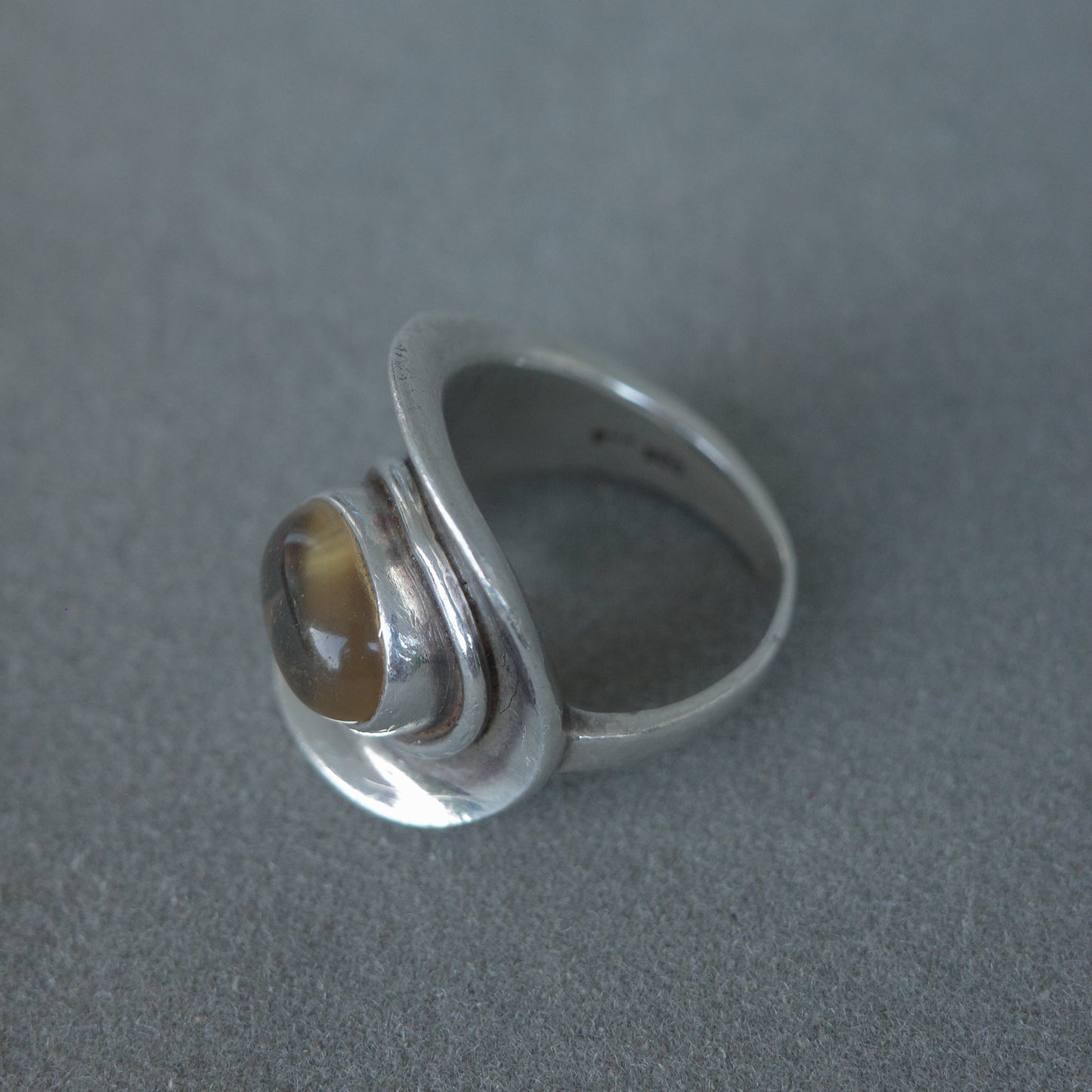 Mid-Century citrine ring