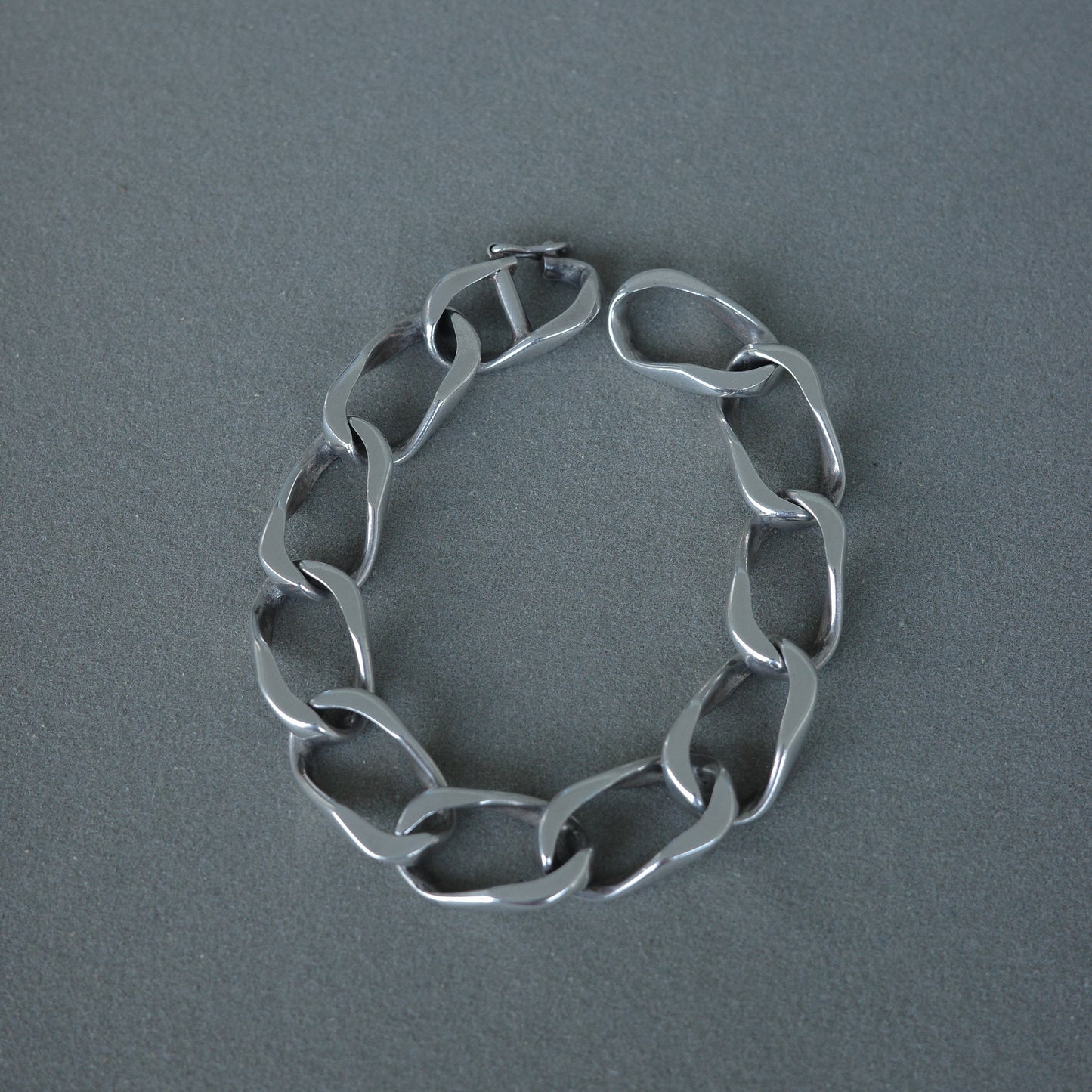 Handmade curb link bracelet