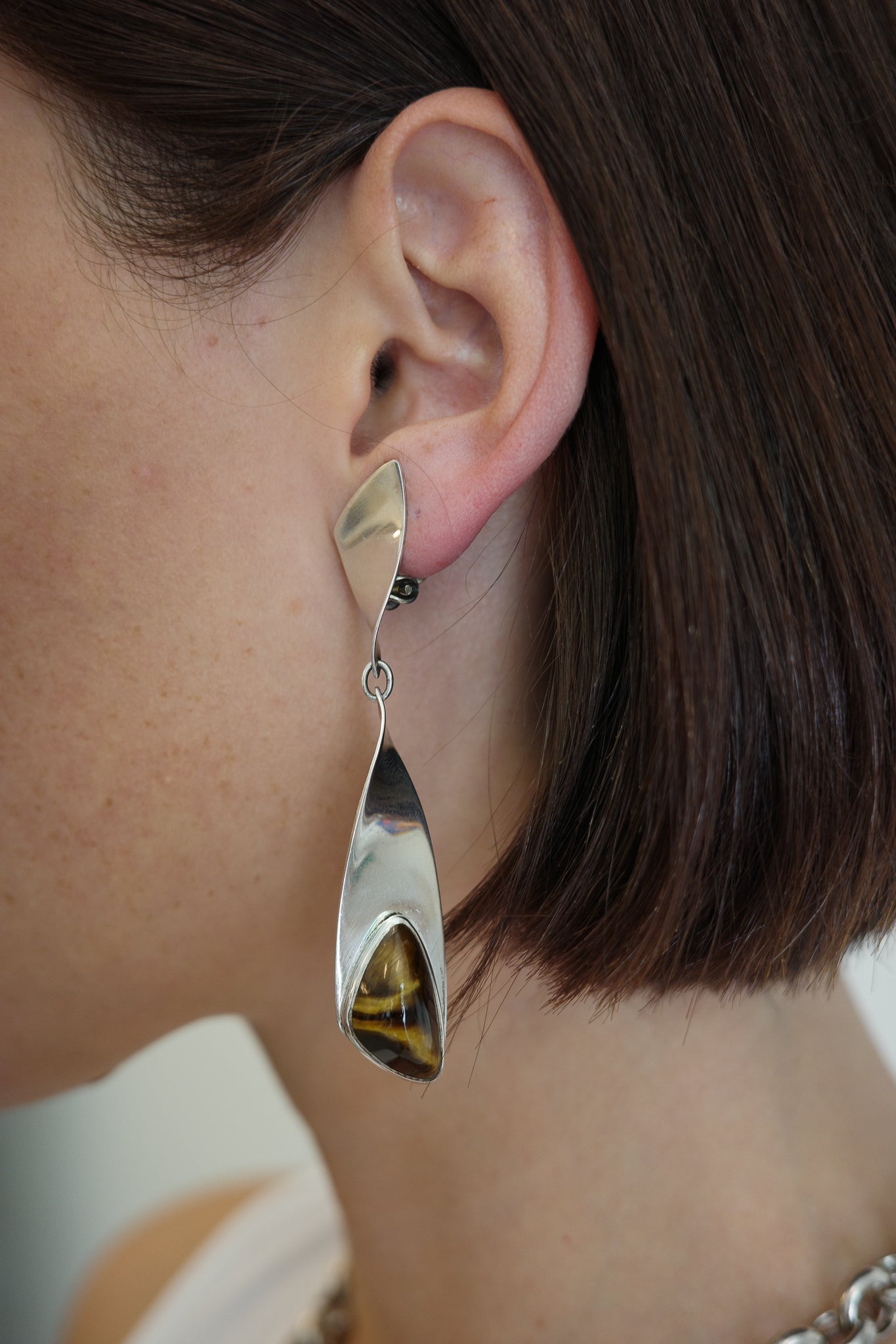 Tigereye Drop Earrings