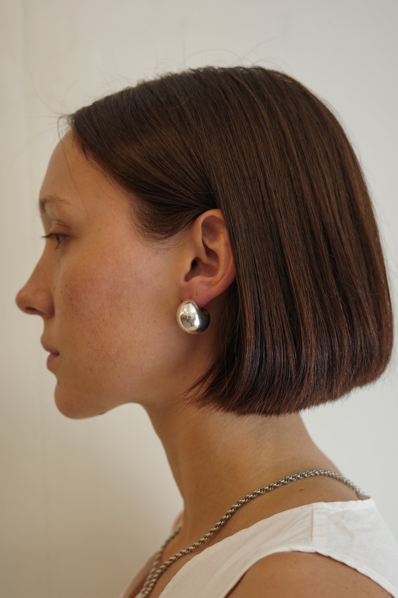 Chubby hoop earrings