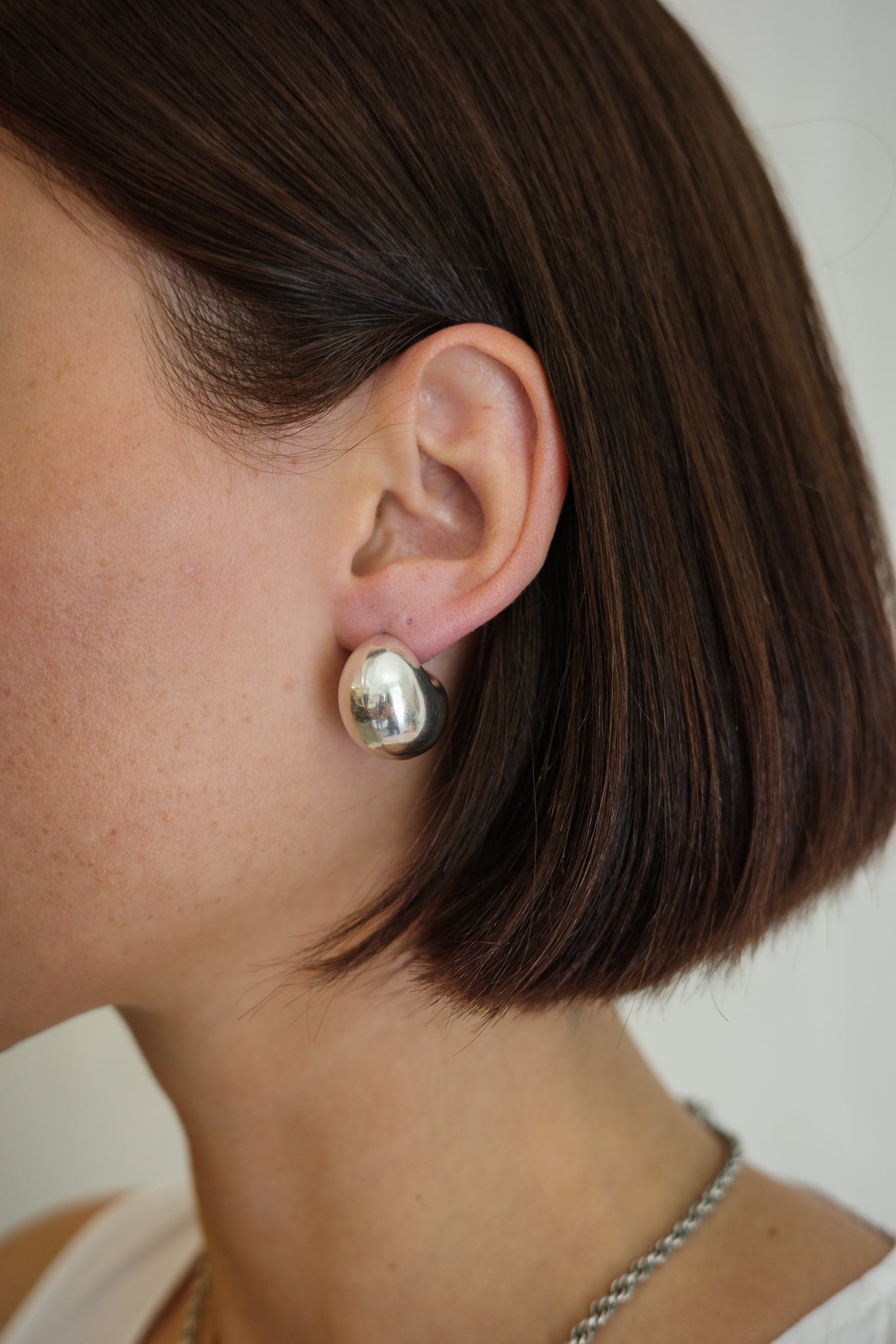 Chubby hoop earrings