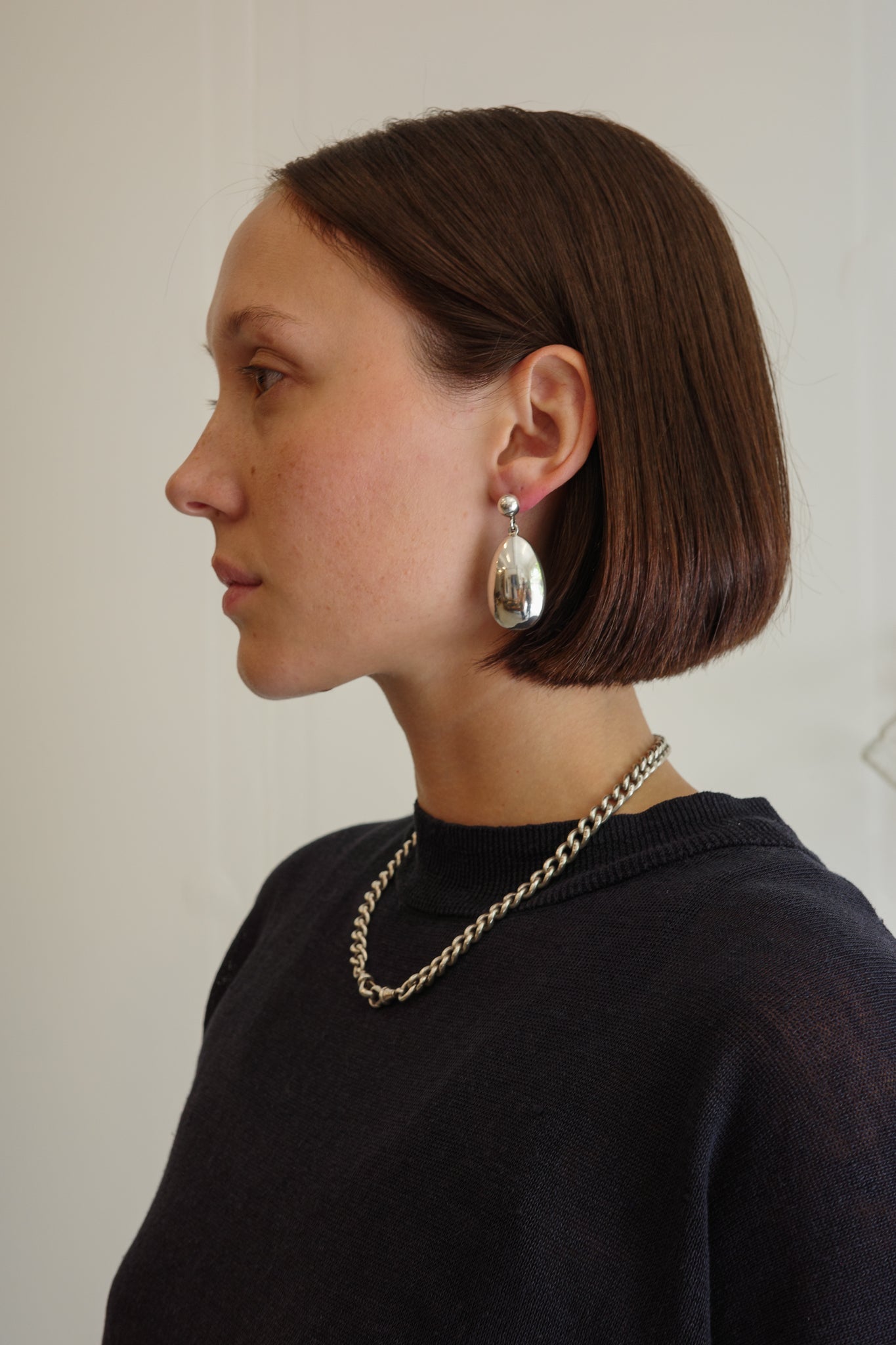 Oval Sterling Earrings