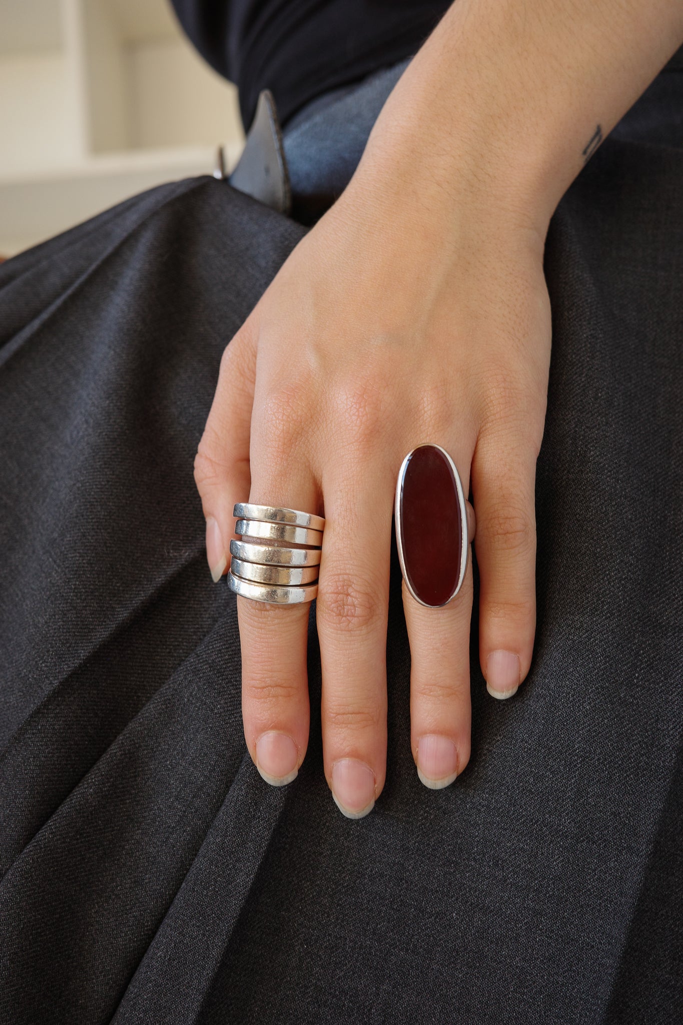 Carnelian 1960s ring