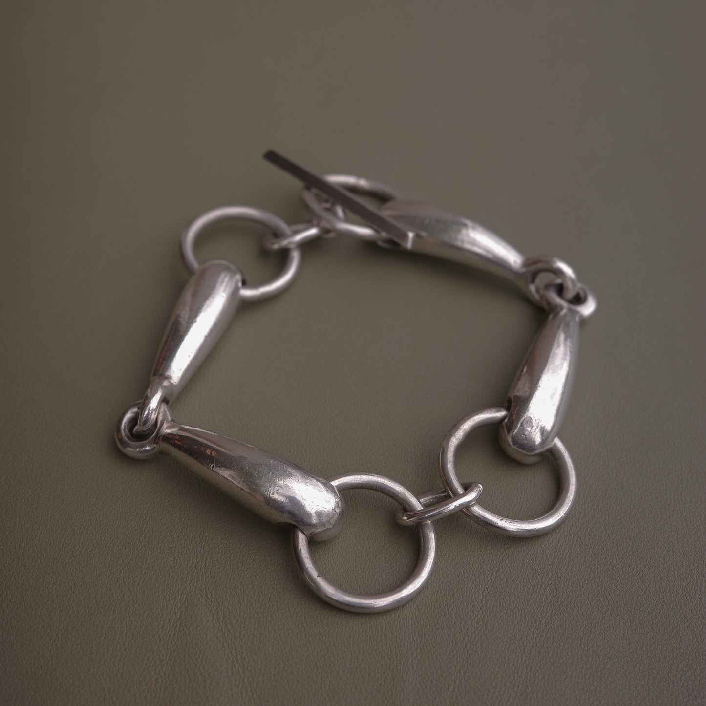 Solid Horse Bit Link Bracelet