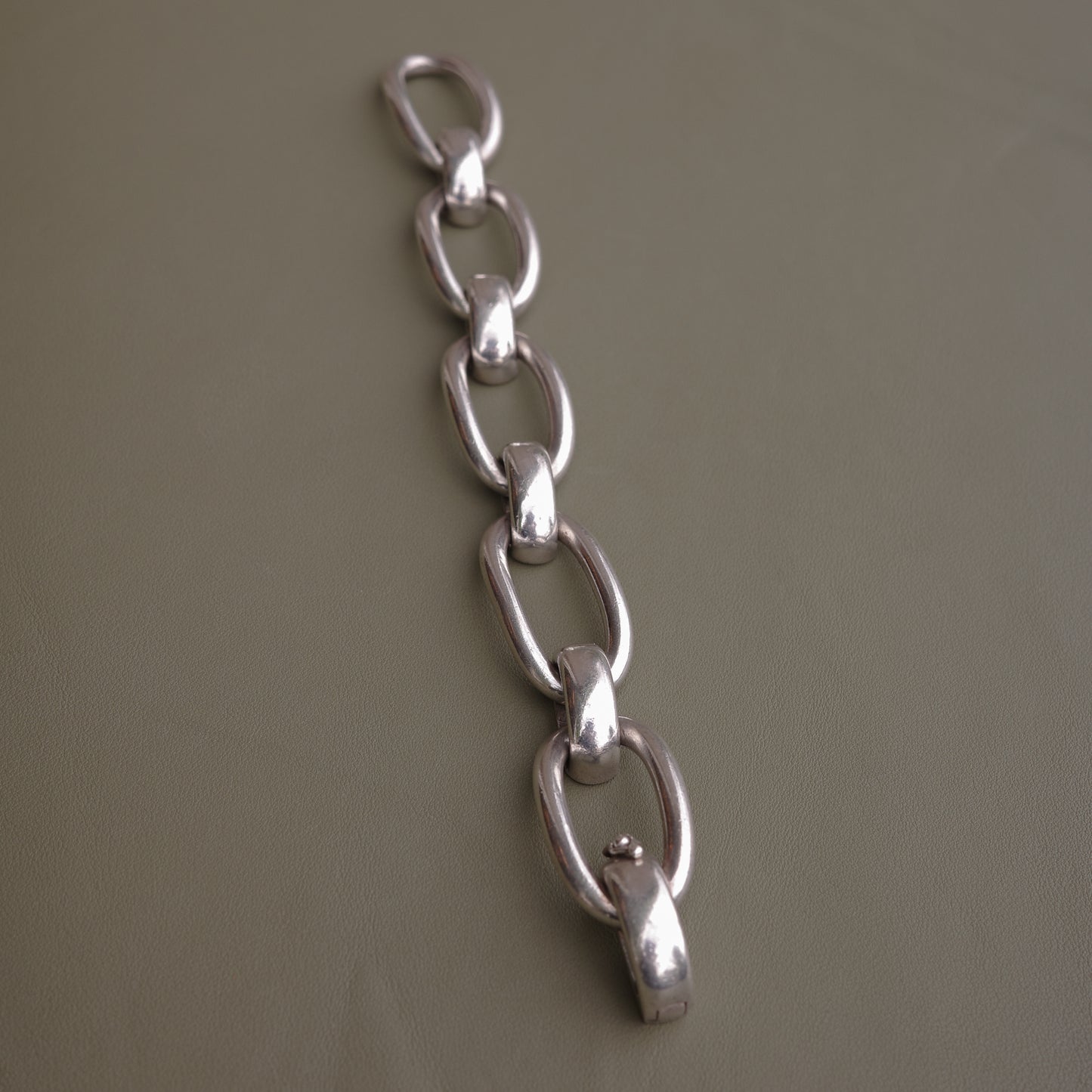 Vintage Chunky Oval Link Bracelet