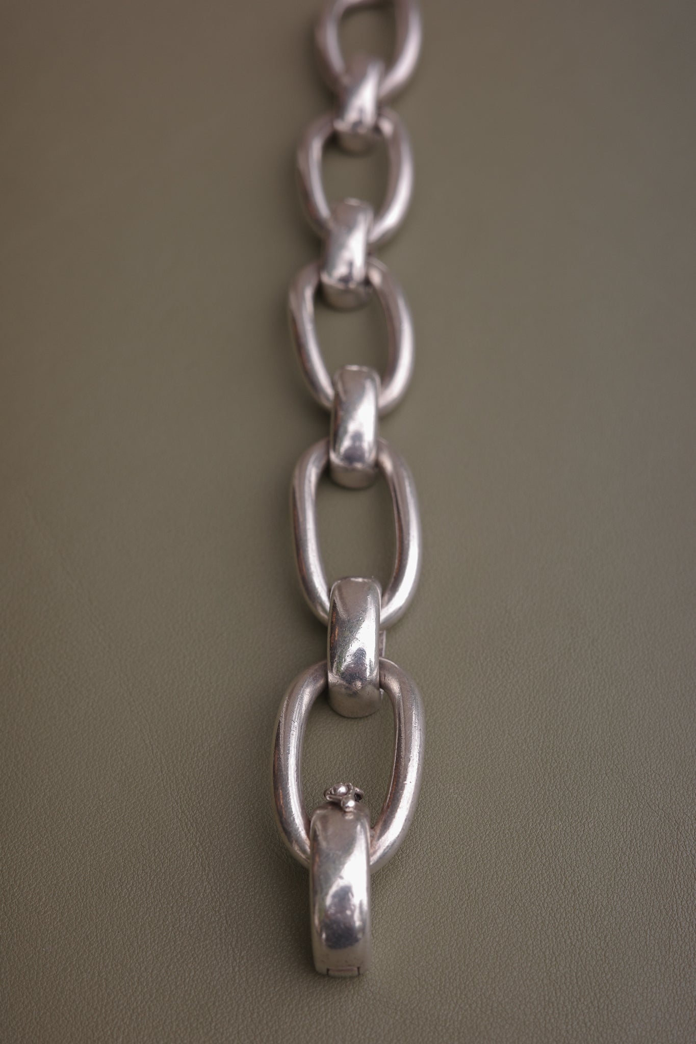Vintage Chunky Oval Link Bracelet