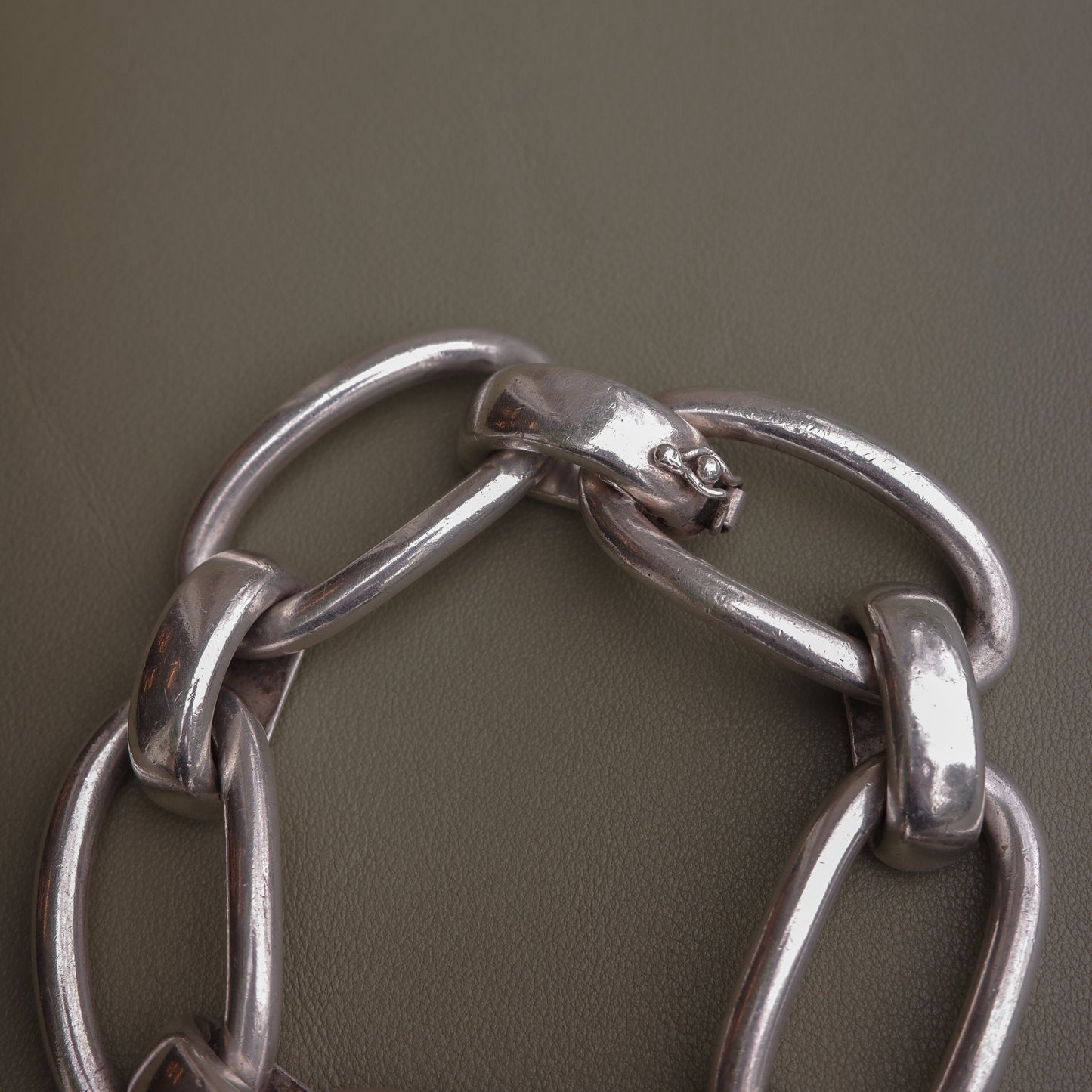 Vintage Chunky Oval Link Bracelet