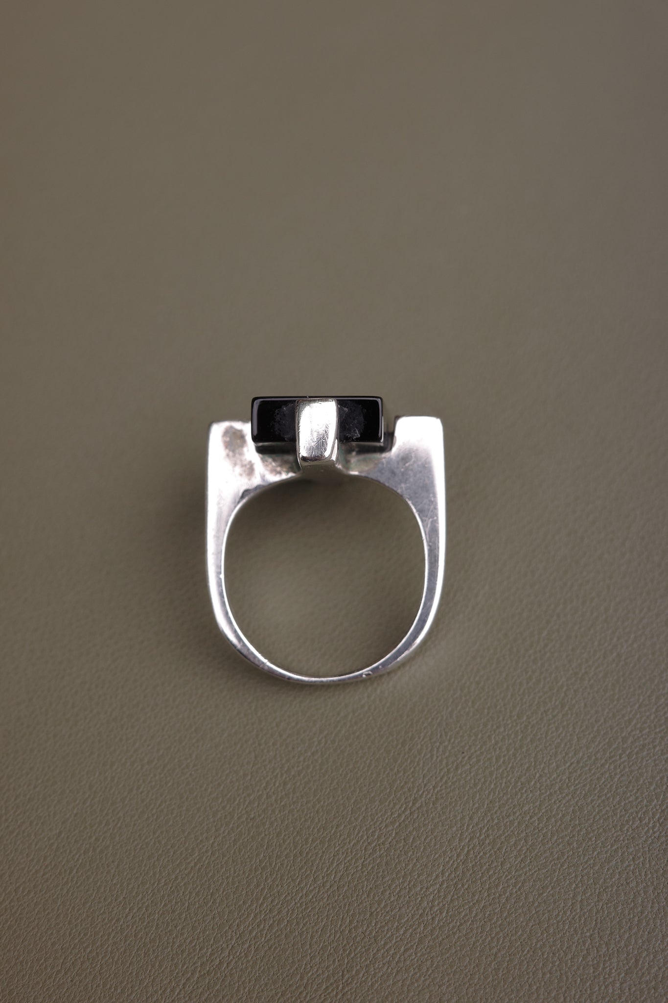 Unique black onyx ring