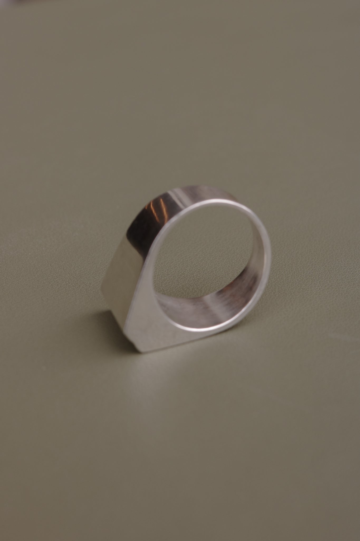 Danish Triangular Silver Ring