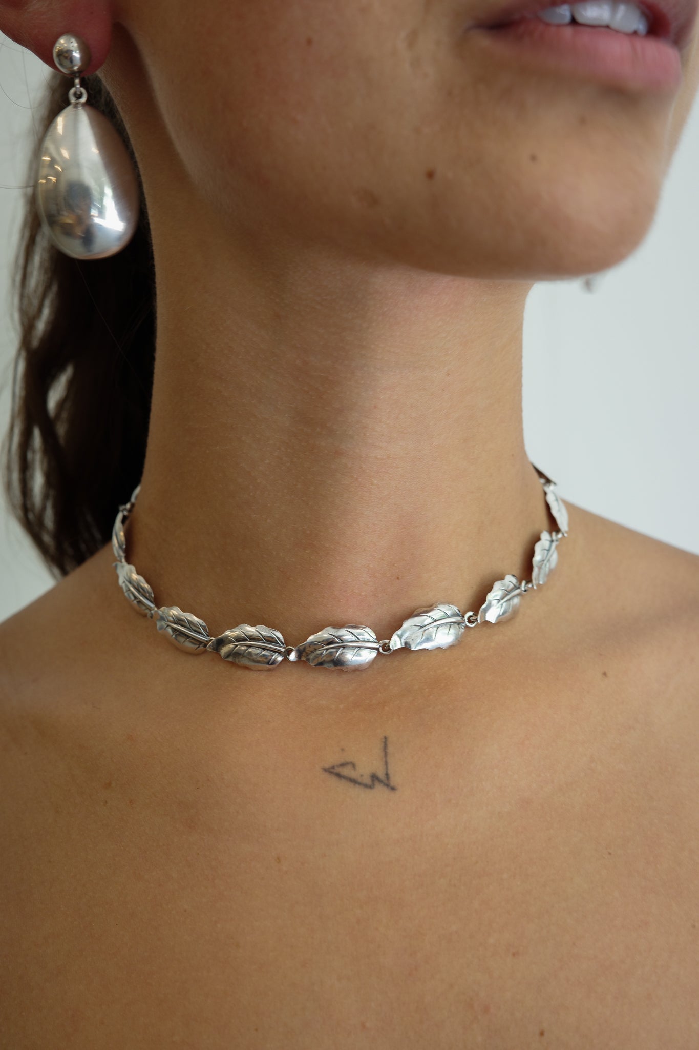 Mid-Century Leaf necklace By Niels Erik From