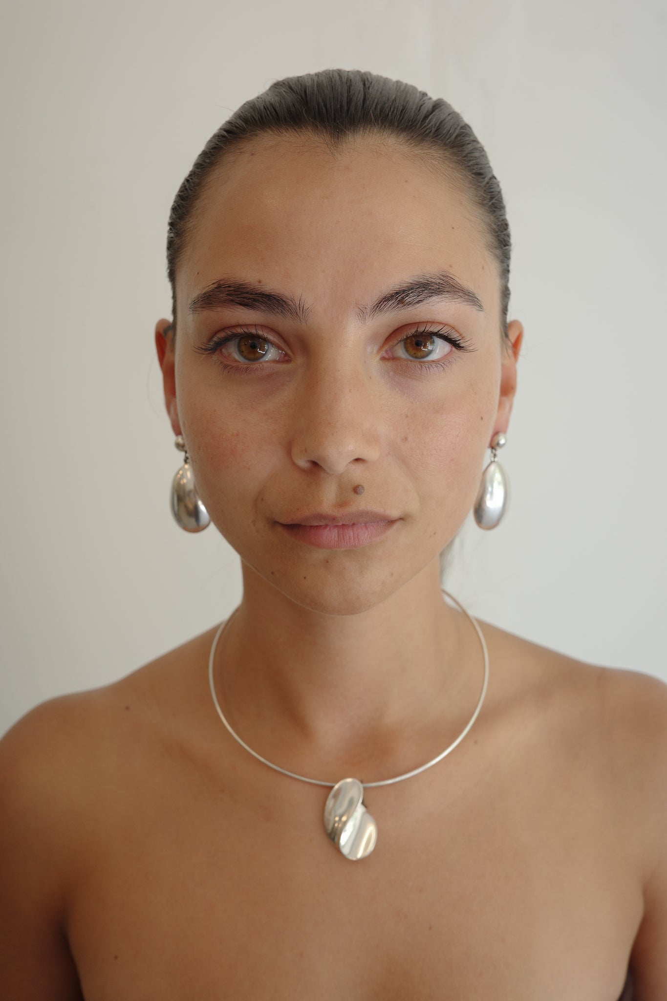 Oval Sterling Earrings