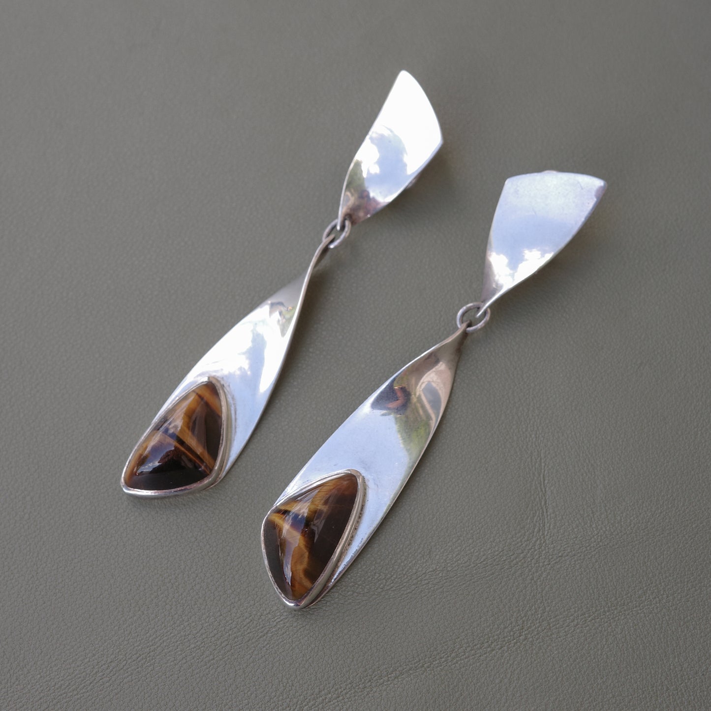 Tigereye Drop Earrings