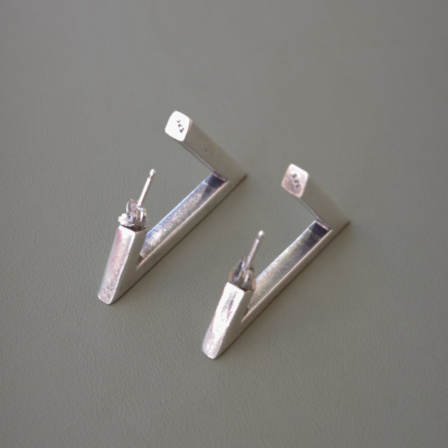 Triangle Sterling Earrings