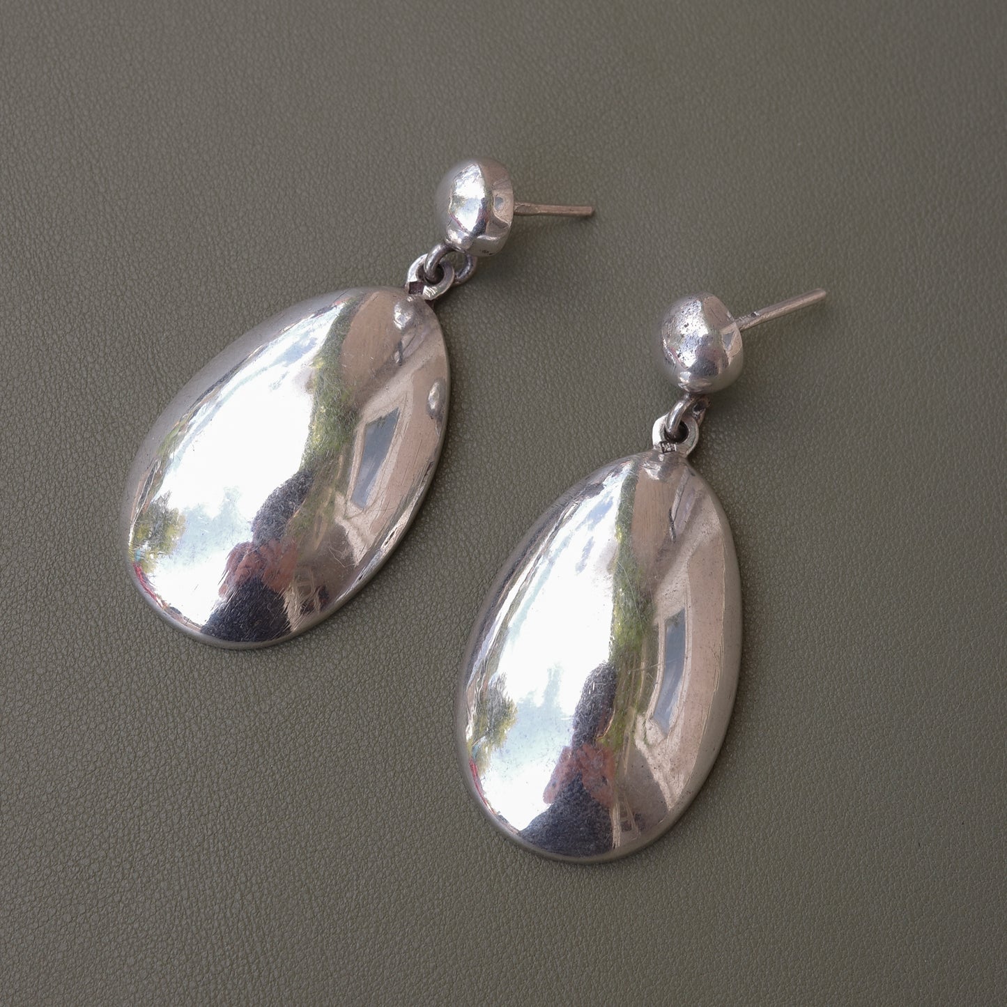Oval Sterling Earrings