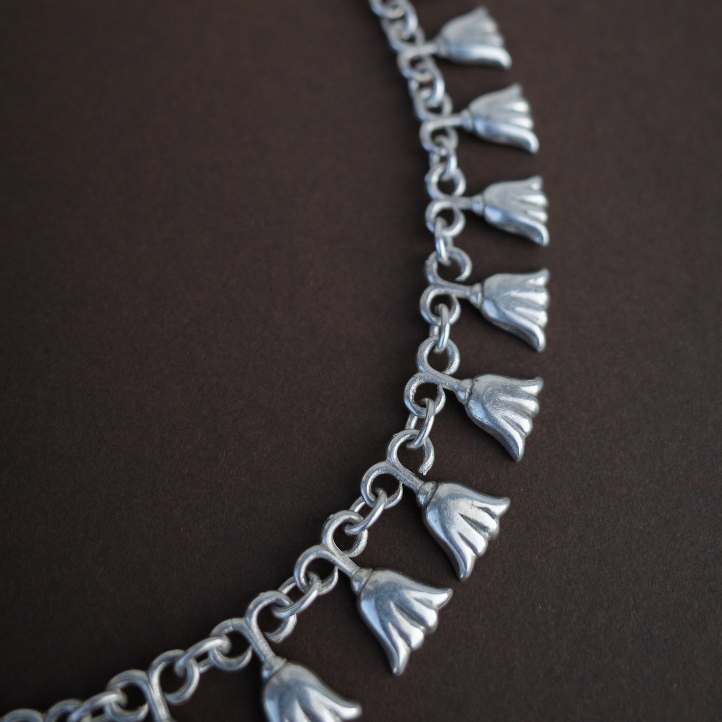 Mid-Century tulip necklace