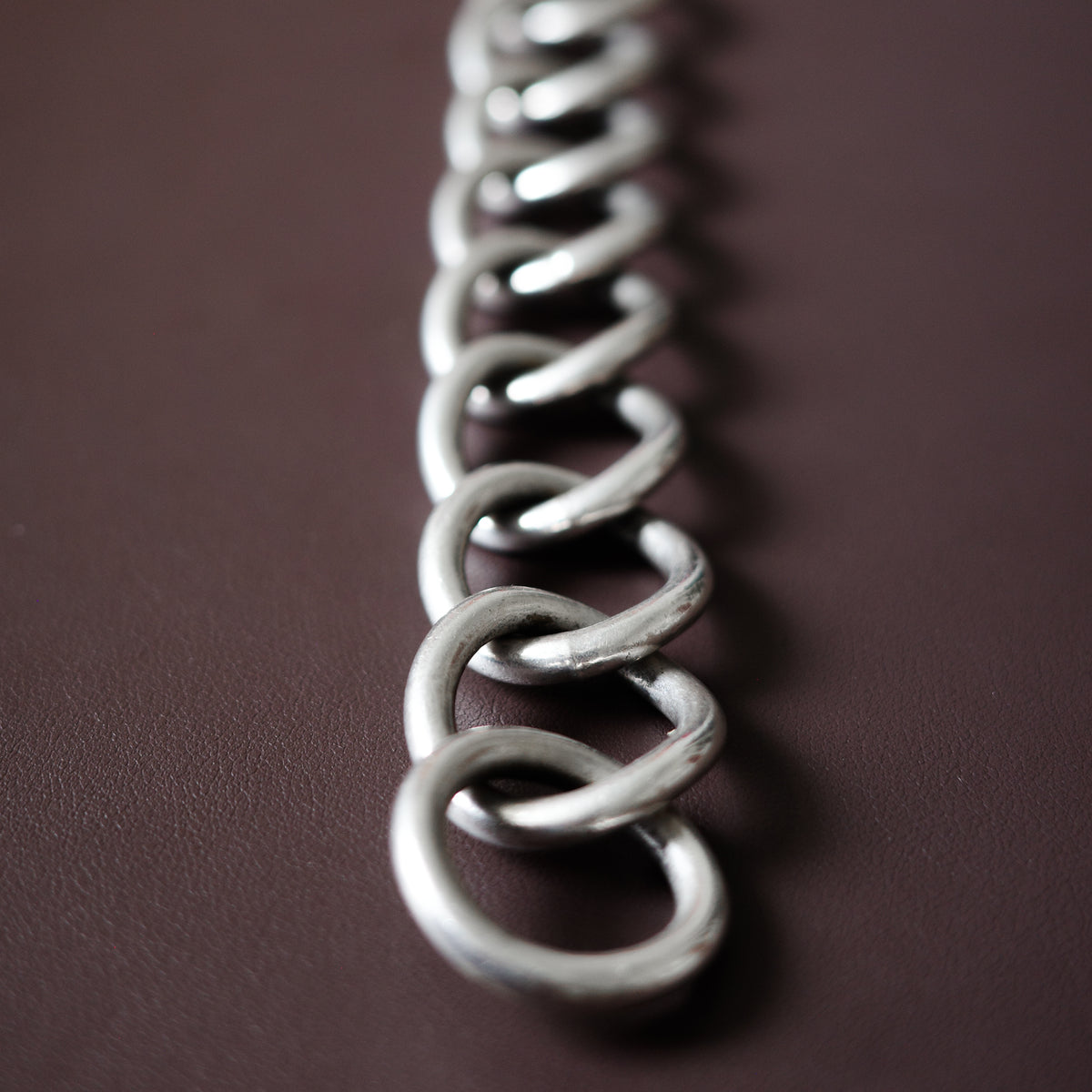 Huge handcrafted Curb Link Bracelet