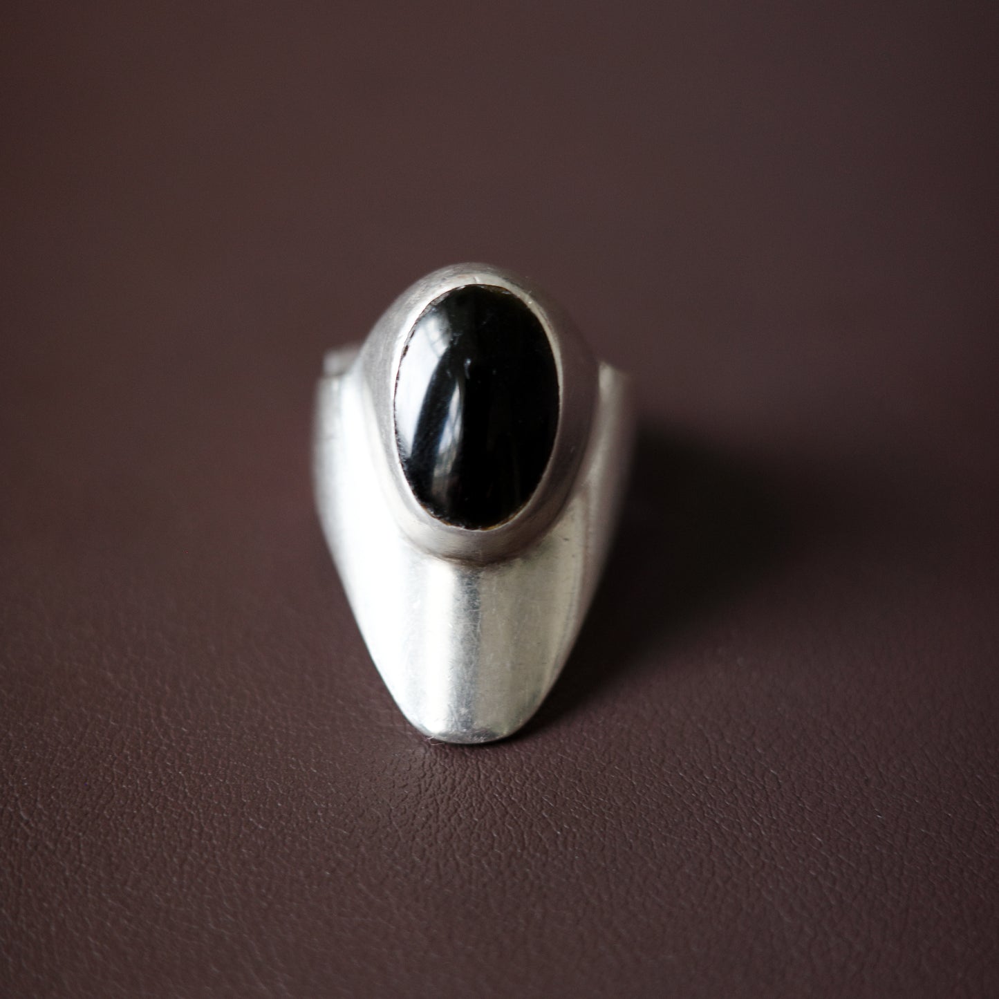 Mid-Century Mexican onyx ring