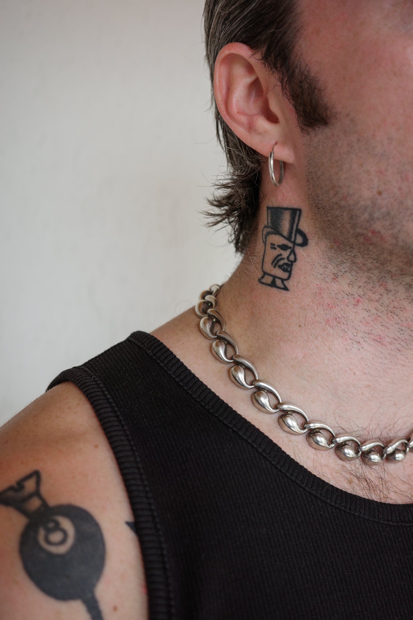 Mid-century free link neck piece