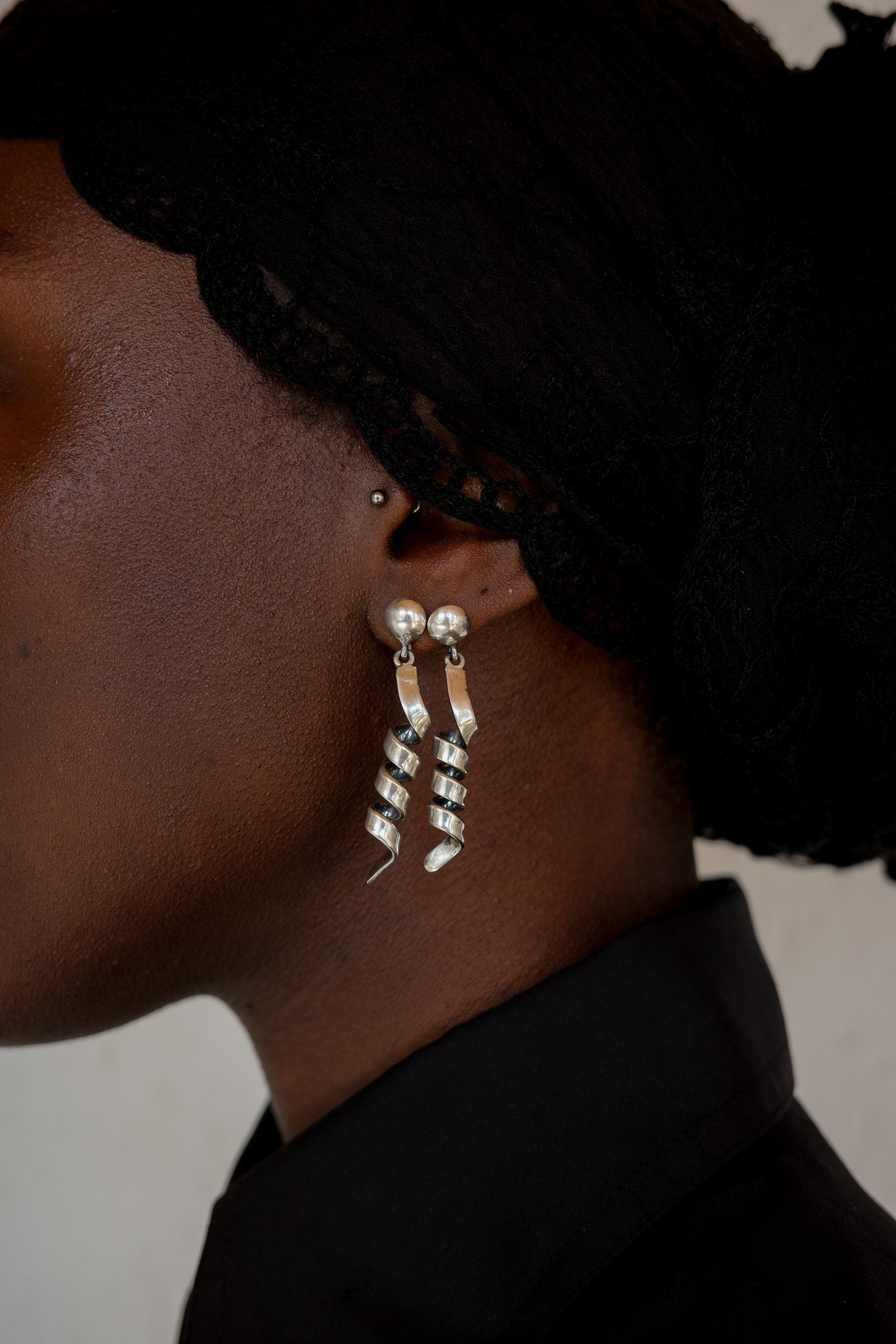 Spiral Mid Century Earrings
