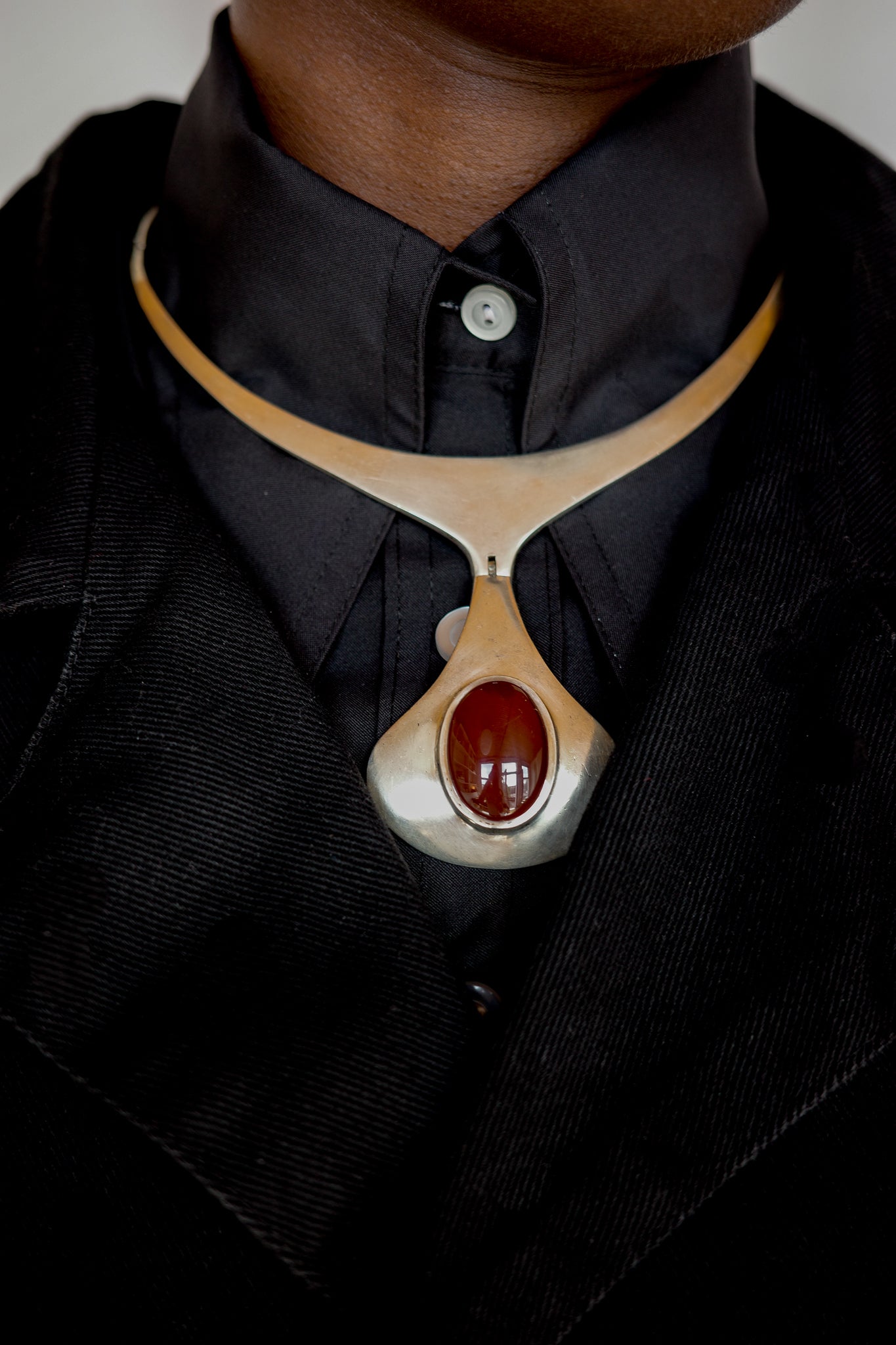 Mid-Century sterling collar