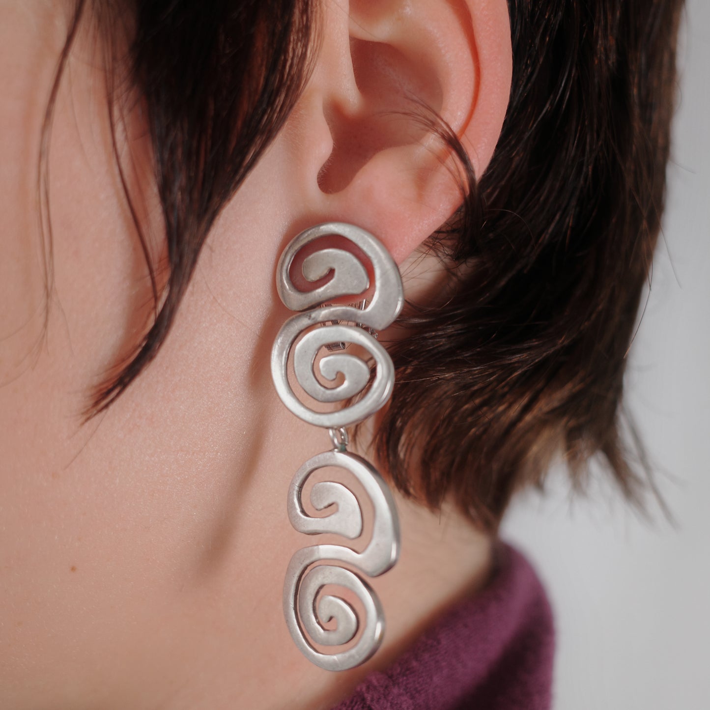 spiral drip earrings <3