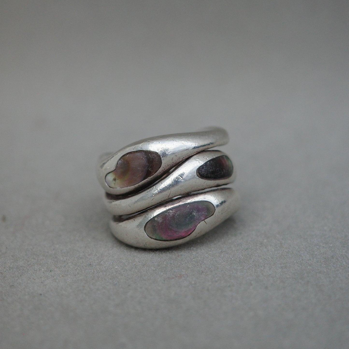 Studio crafted wide Nacar ring
