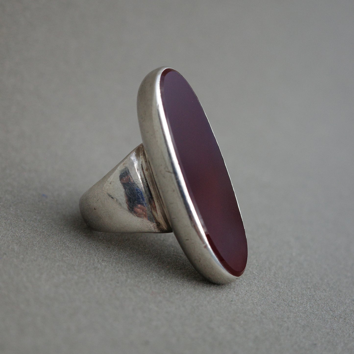 Carnelian 1960s ring