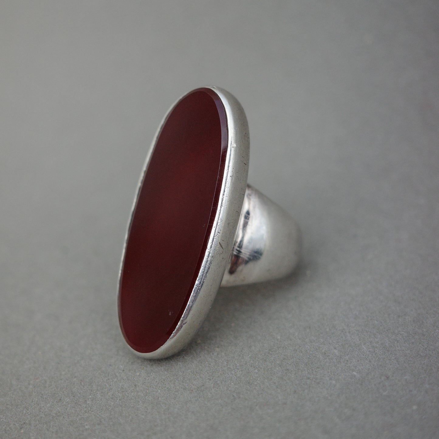 Carnelian 1960s ring