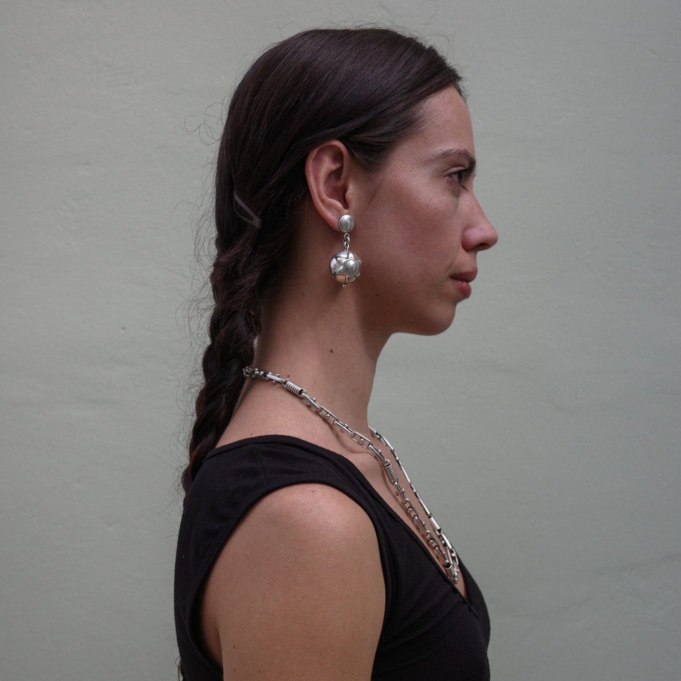 Mexican sun ball earrings