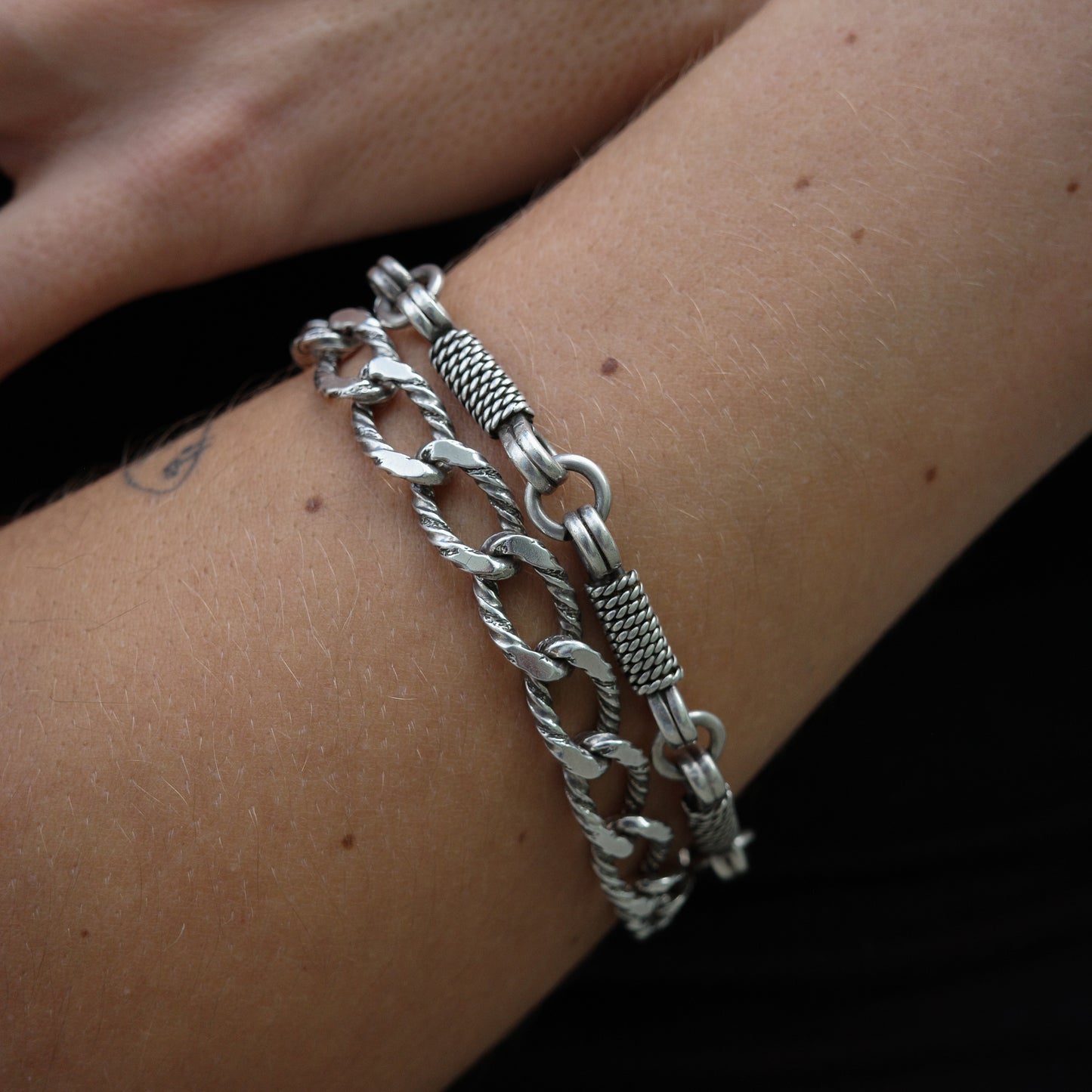 Solid curb link bracelet