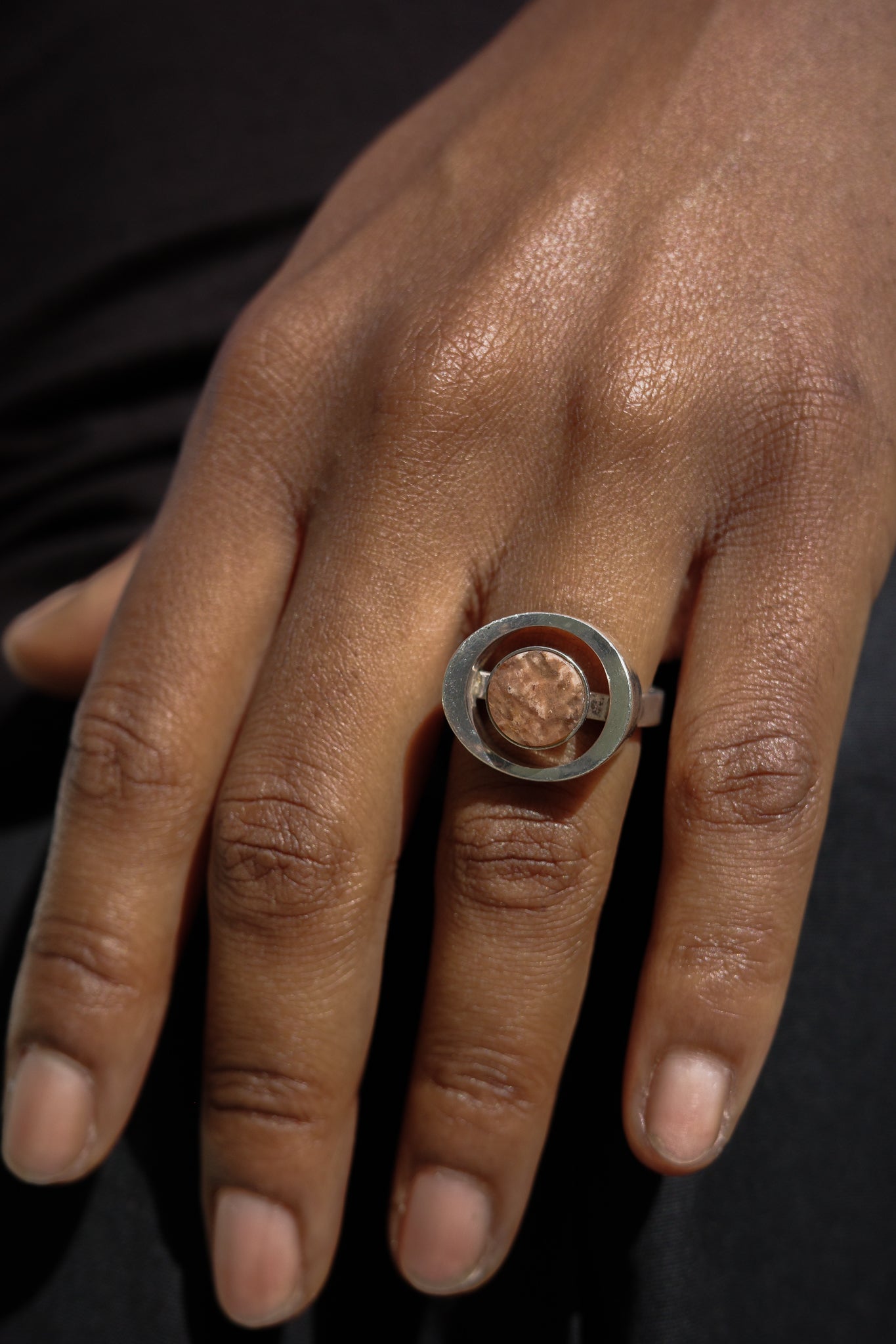 N.E From 1970s sculptural ring