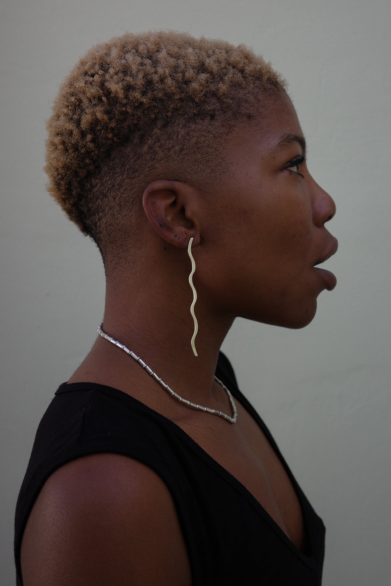 Sterling Long Wave earrings