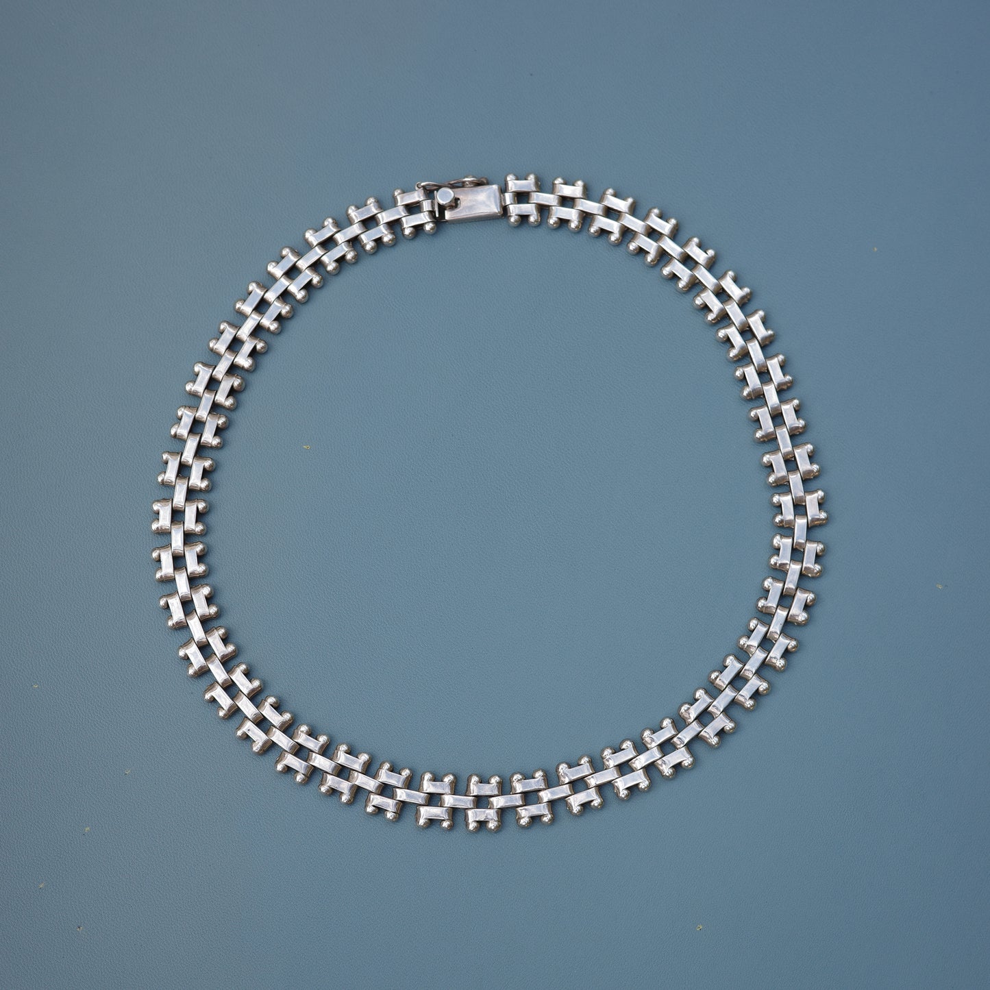 Hand-crafted H link necklace